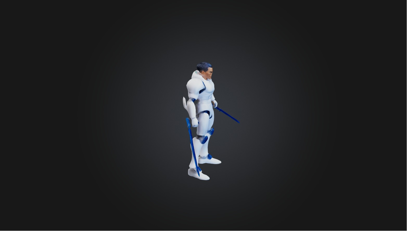 Action figure Low-poly 3D model_2