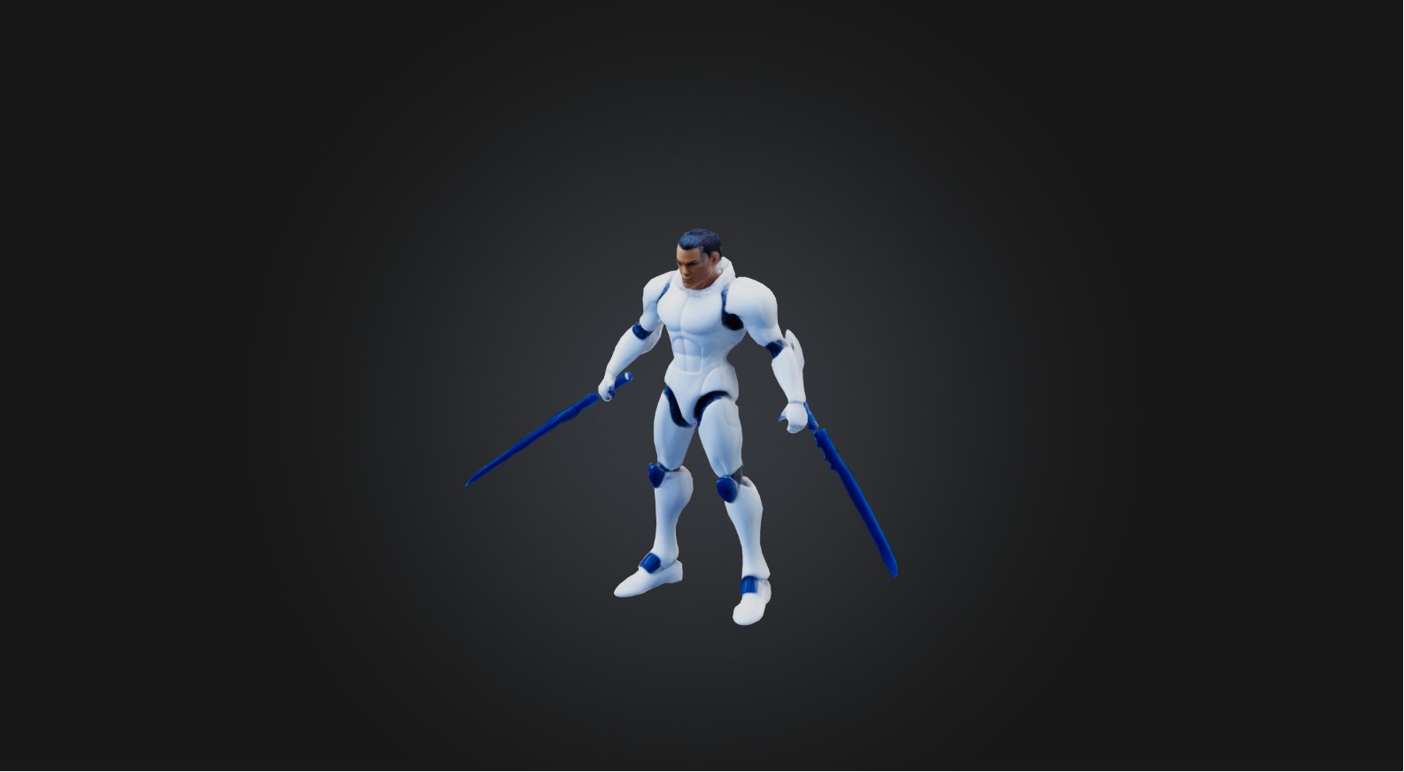 Action figure Low-poly 3D model_6