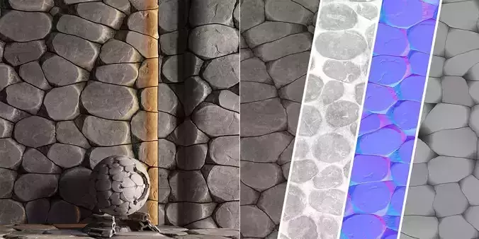 H89 Slate Stone - PBR - 4K - Seamless