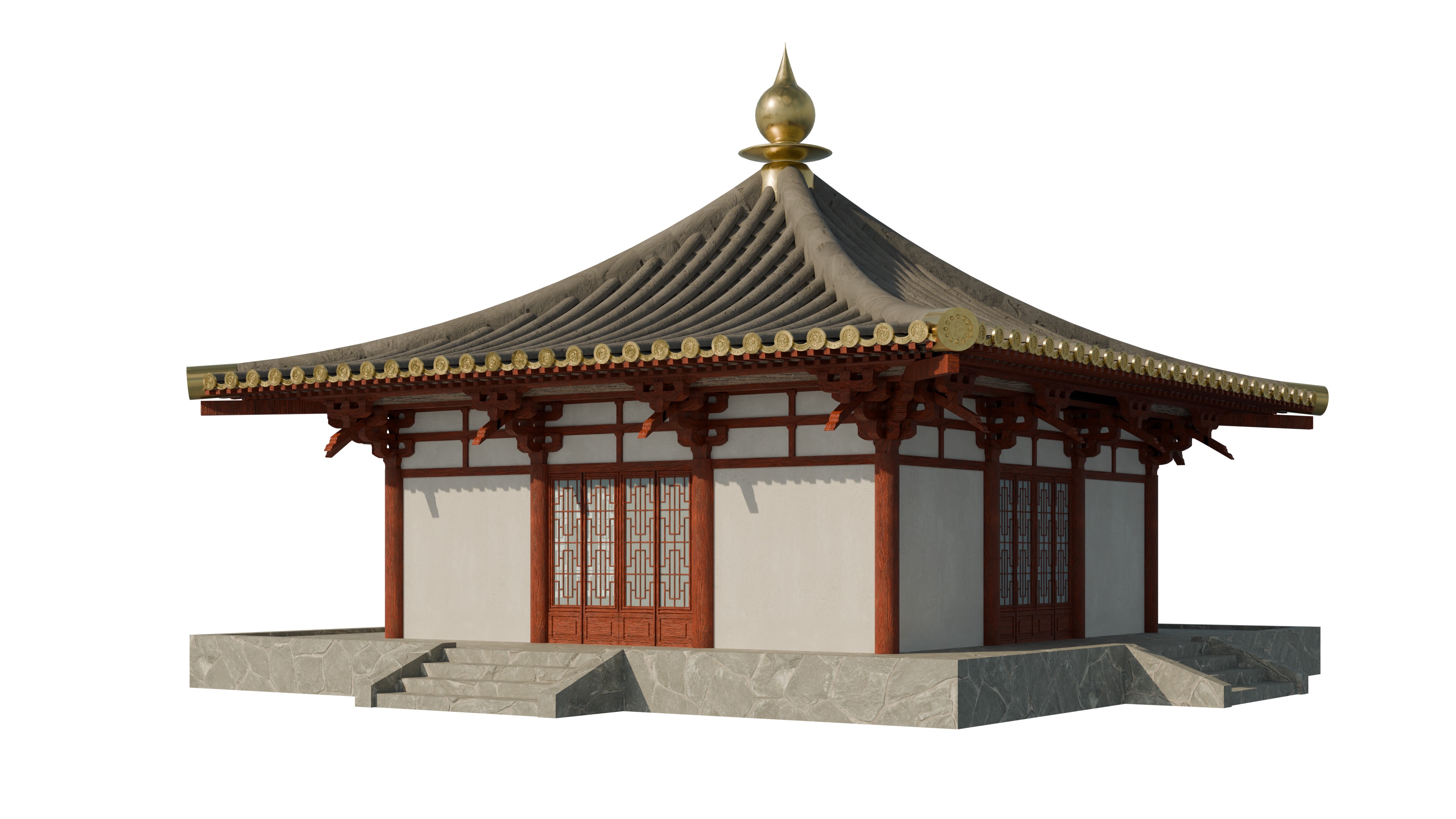 Traditional Japanese Architecture Pack 3D model_7