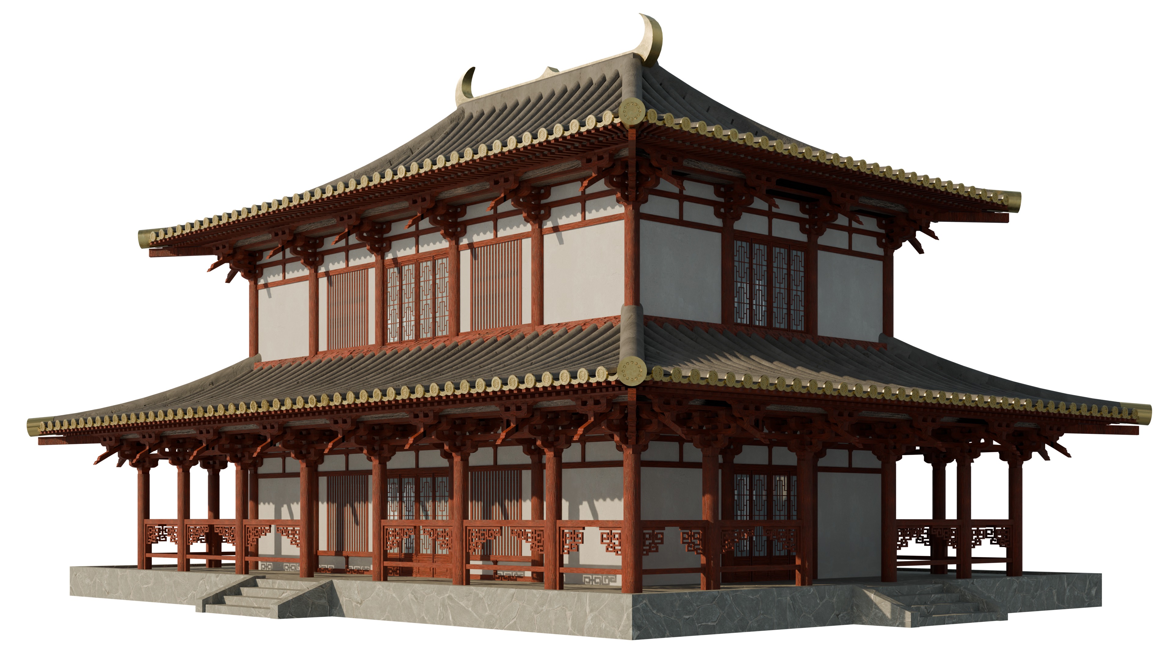 Traditional Japanese Architecture Pack 3D model_12