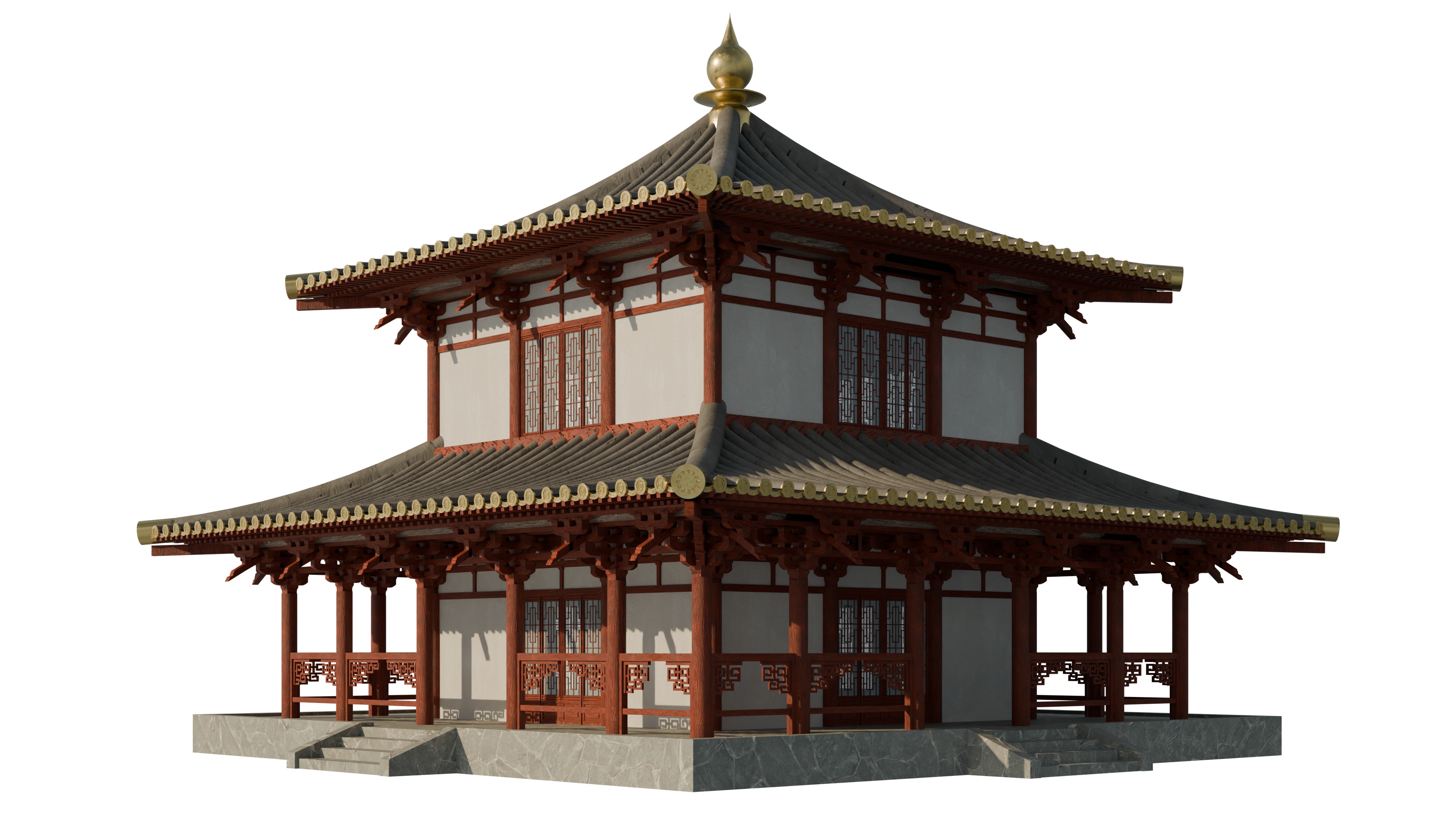 Traditional Japanese Architecture Pack 3D model_14
