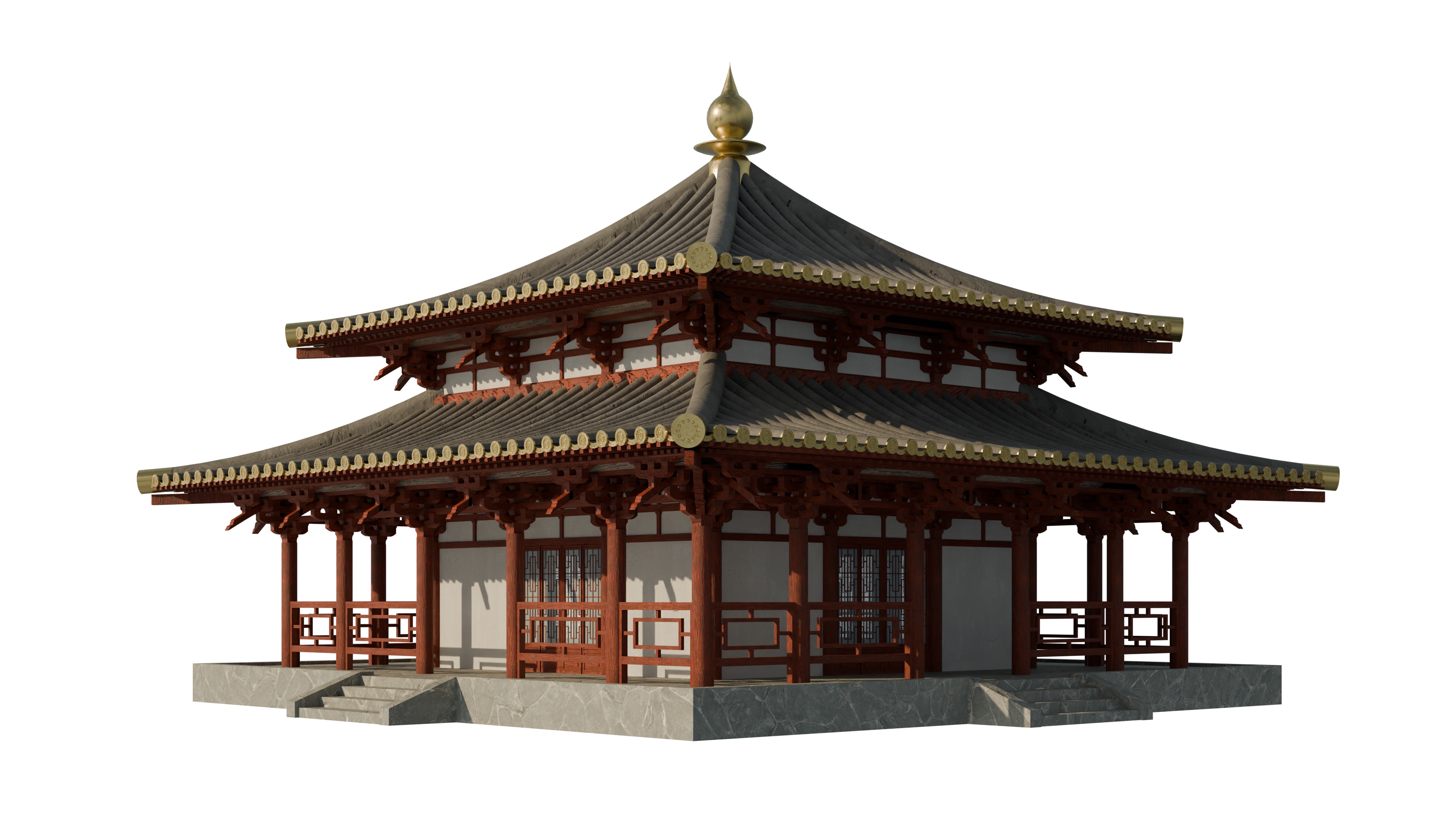 Traditional Japanese Architecture Pack 3D model_13