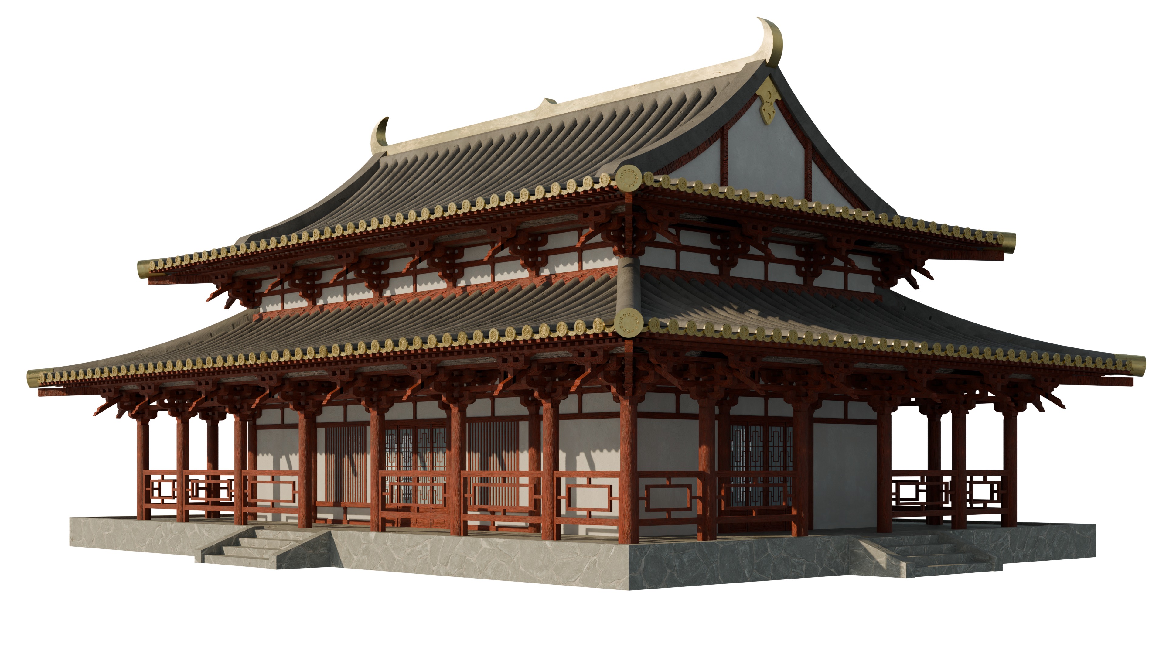Traditional Japanese Architecture Pack 3D model_16