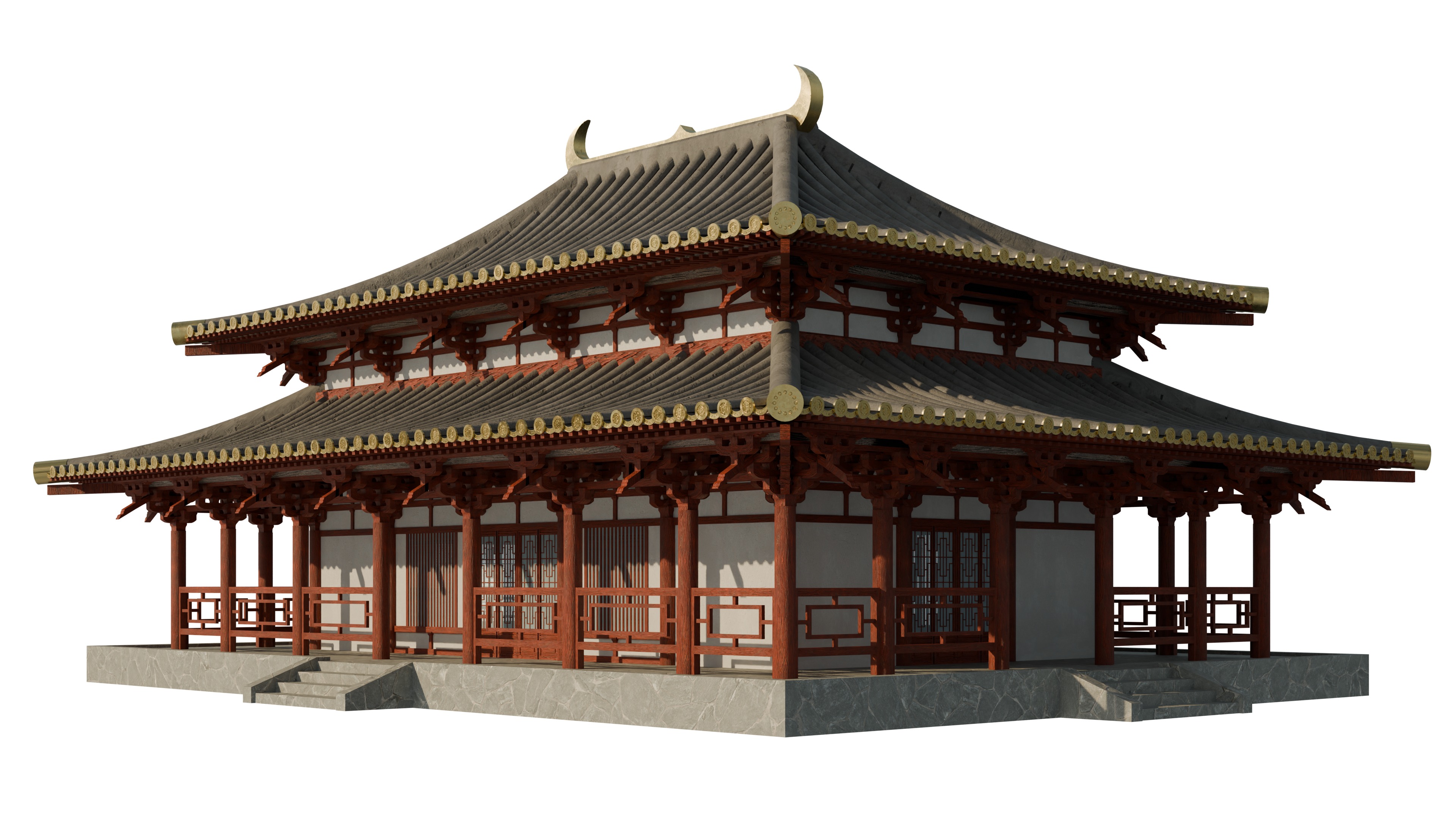 Traditional Japanese Architecture Pack 3D model_15