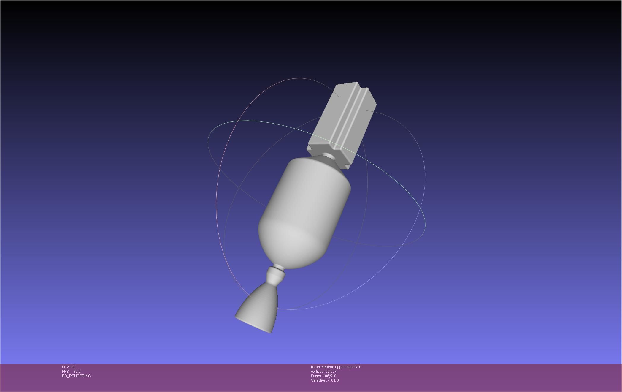 Rocket Lab Neutron Updated Version 3D print model_132