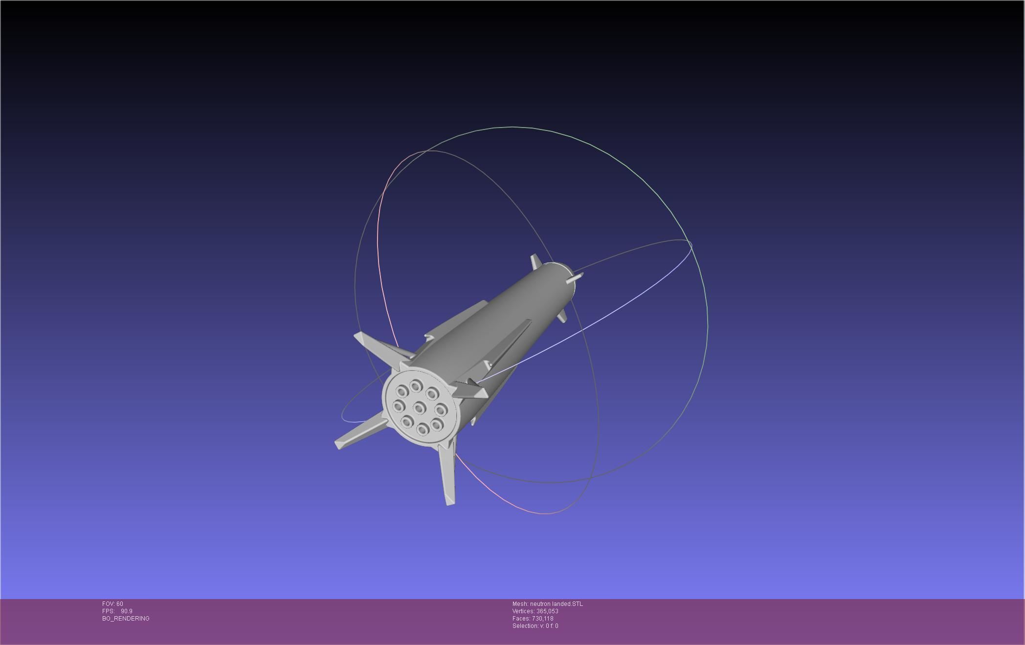 Rocket Lab Neutron Updated Version 3D print model_54