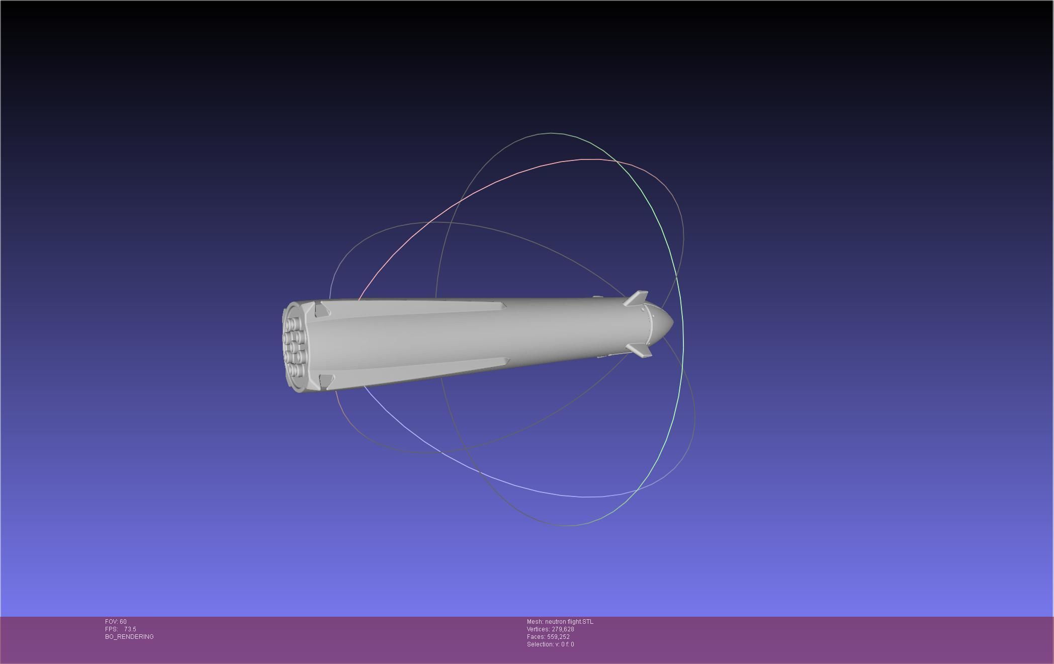 Rocket Lab Neutron Updated Version 3D print model_8