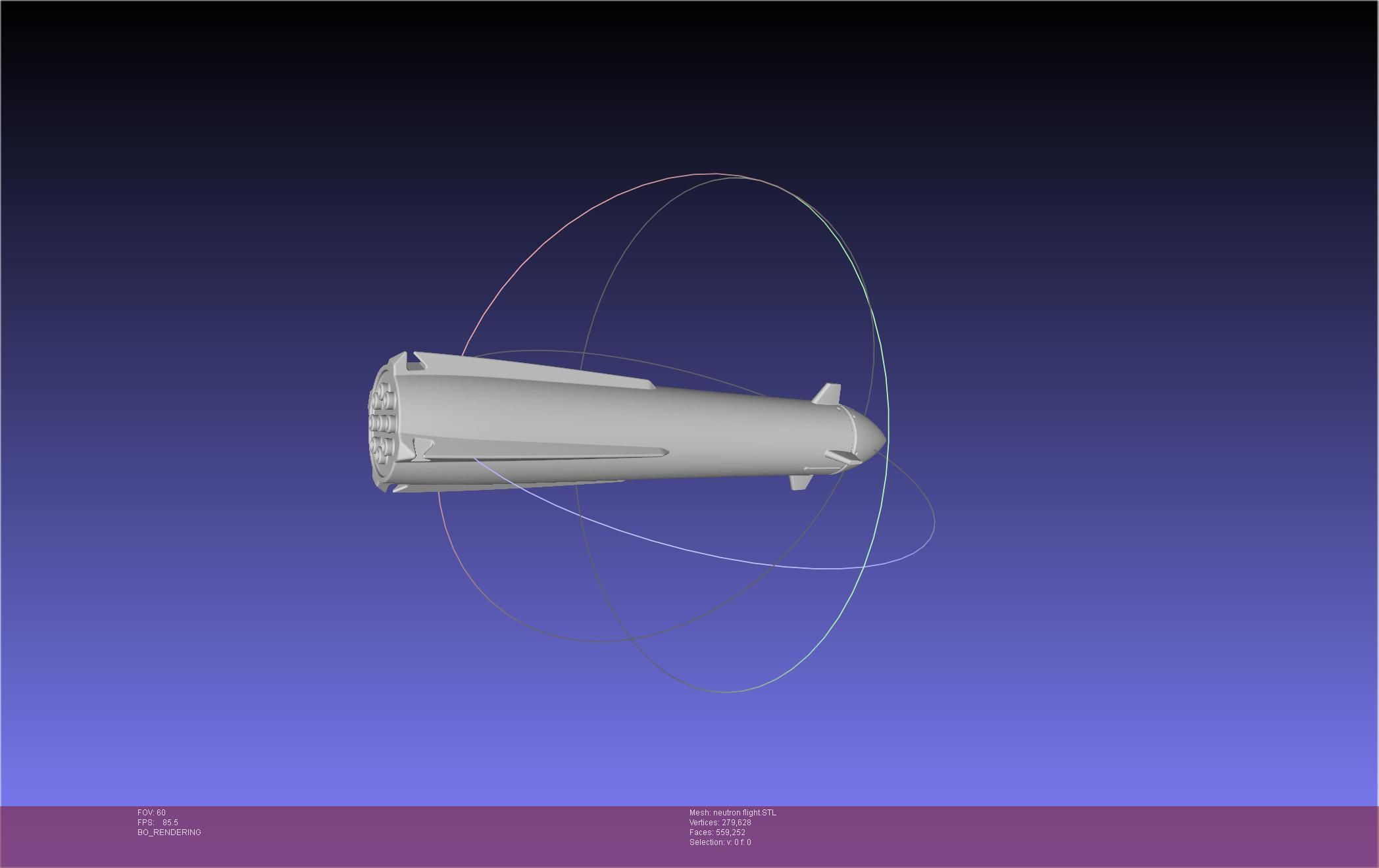 Rocket Lab Neutron Updated Version 3D print model_12