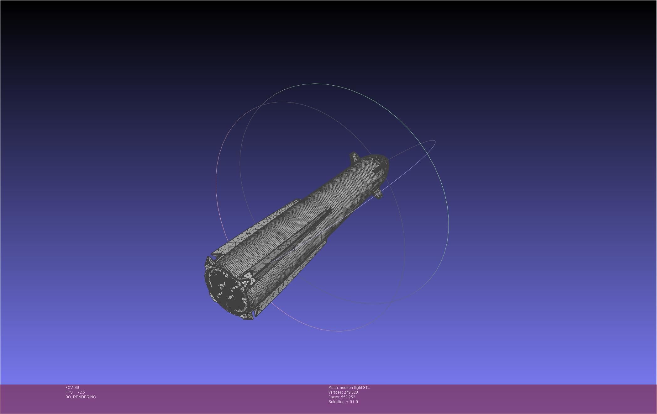 Rocket Lab Neutron Updated Version 3D print model_9