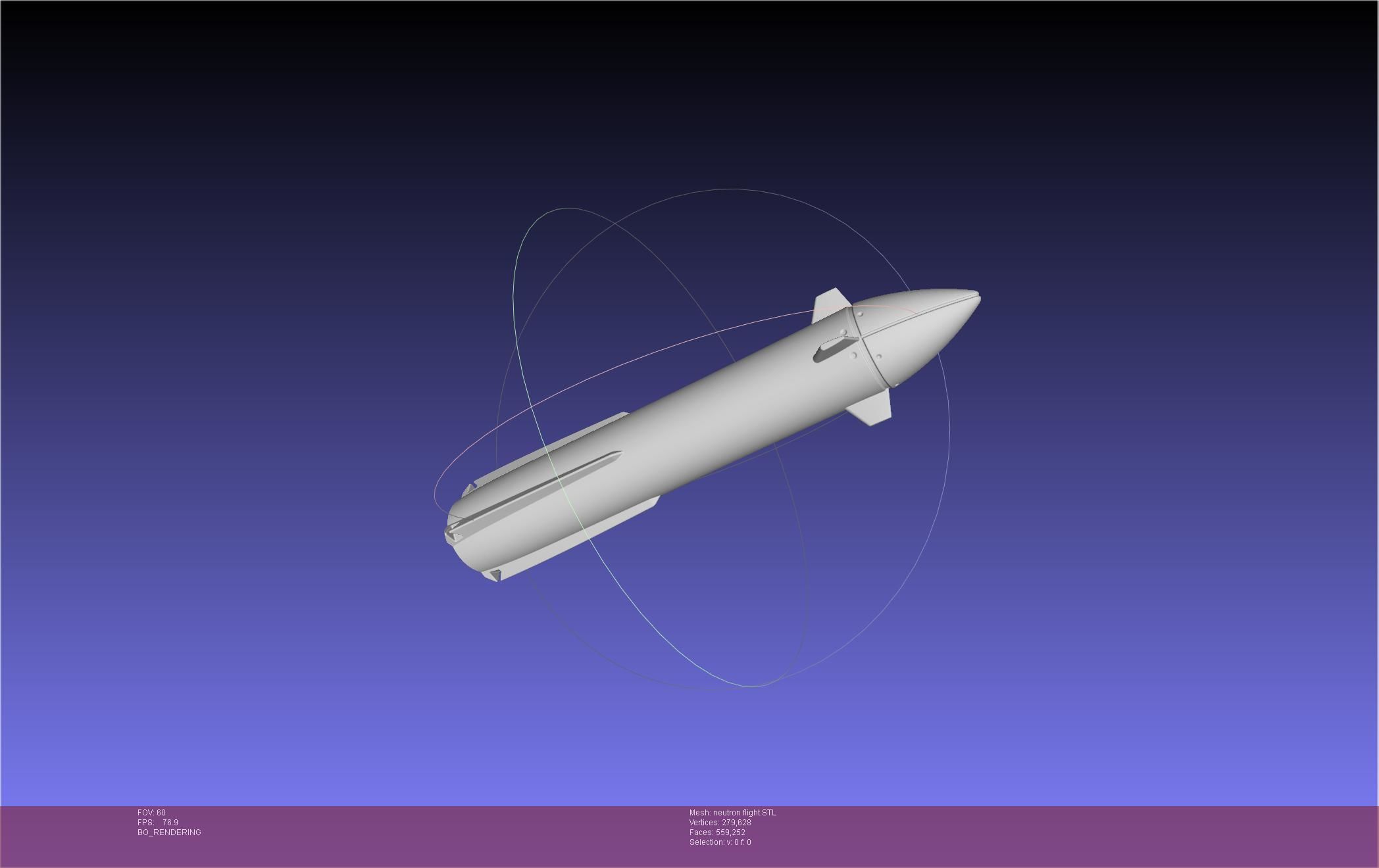Rocket Lab Neutron Updated Version 3D print model_11