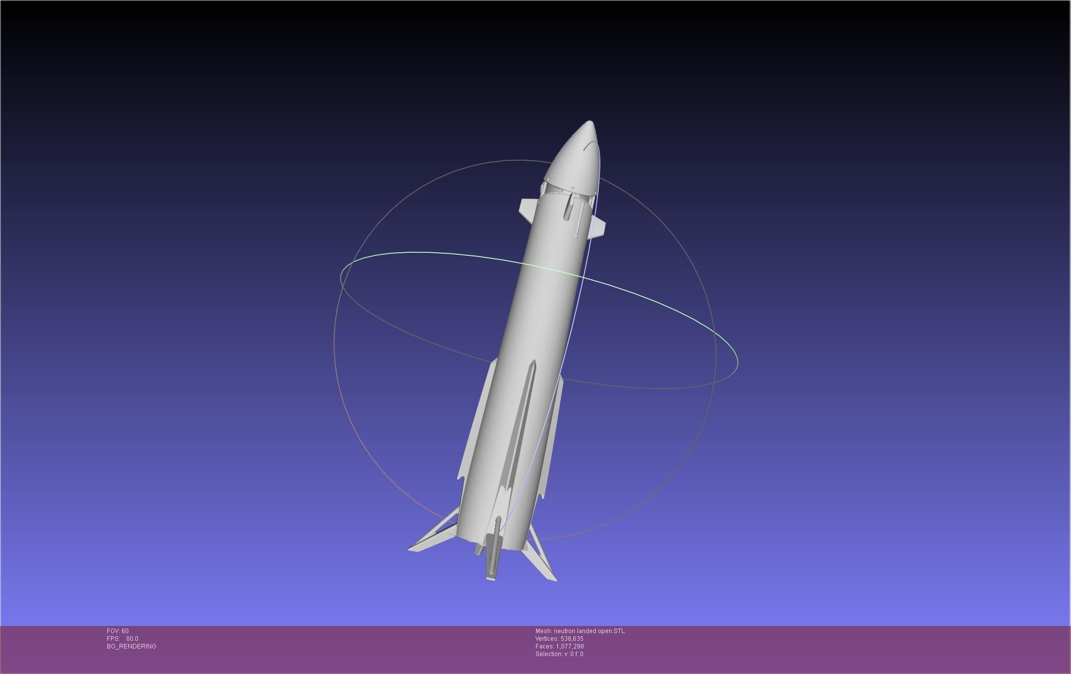 Rocket Lab Neutron Updated Version 3D print model_43