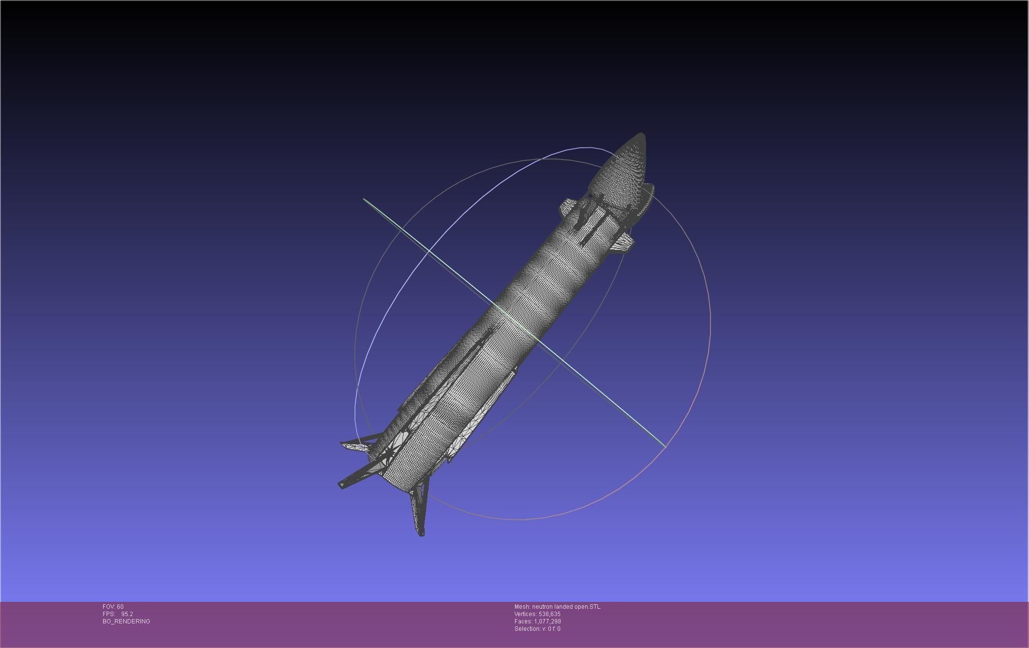 Rocket Lab Neutron Updated Version 3D print model_60