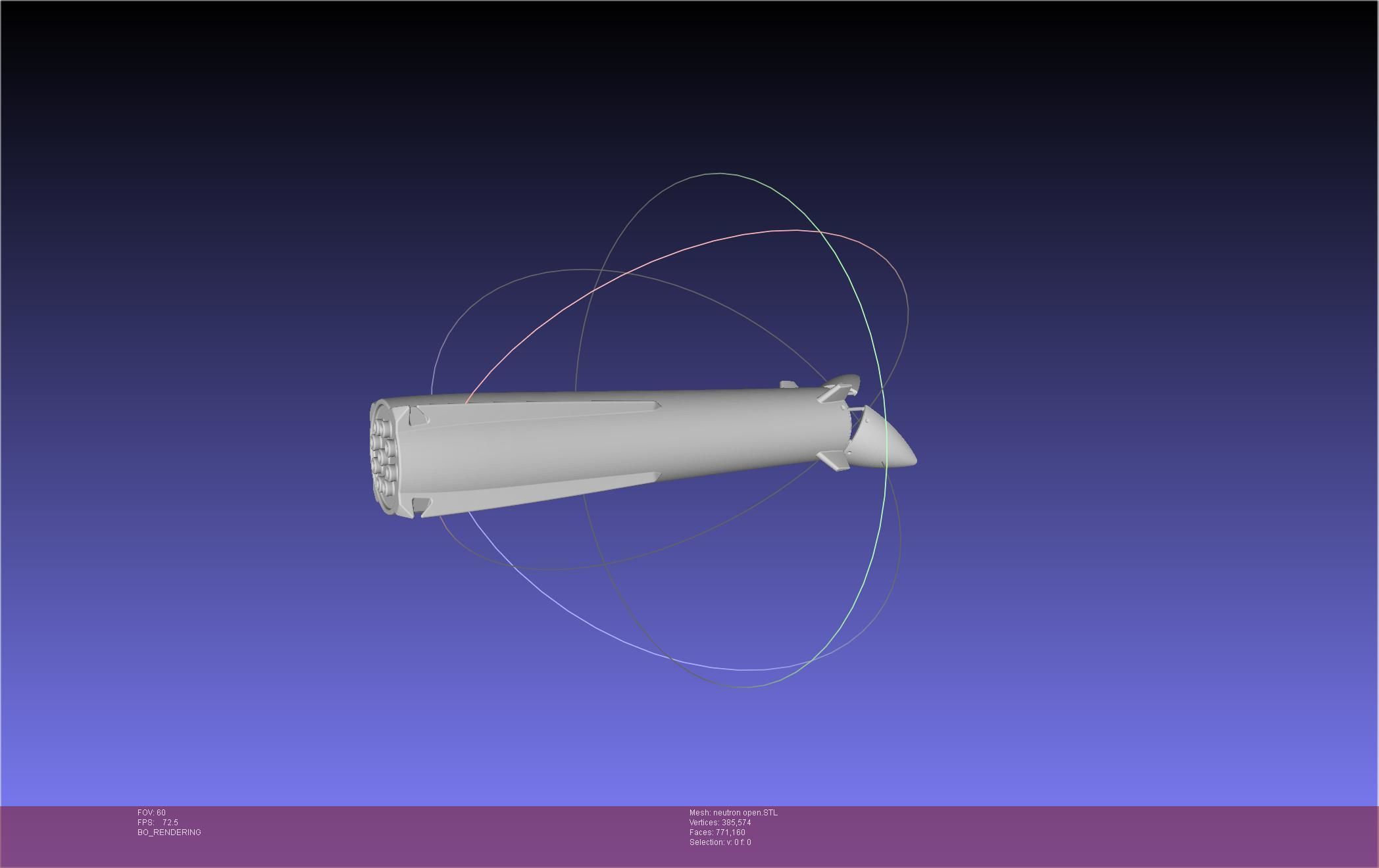 Rocket Lab Neutron Updated Version 3D print model_107