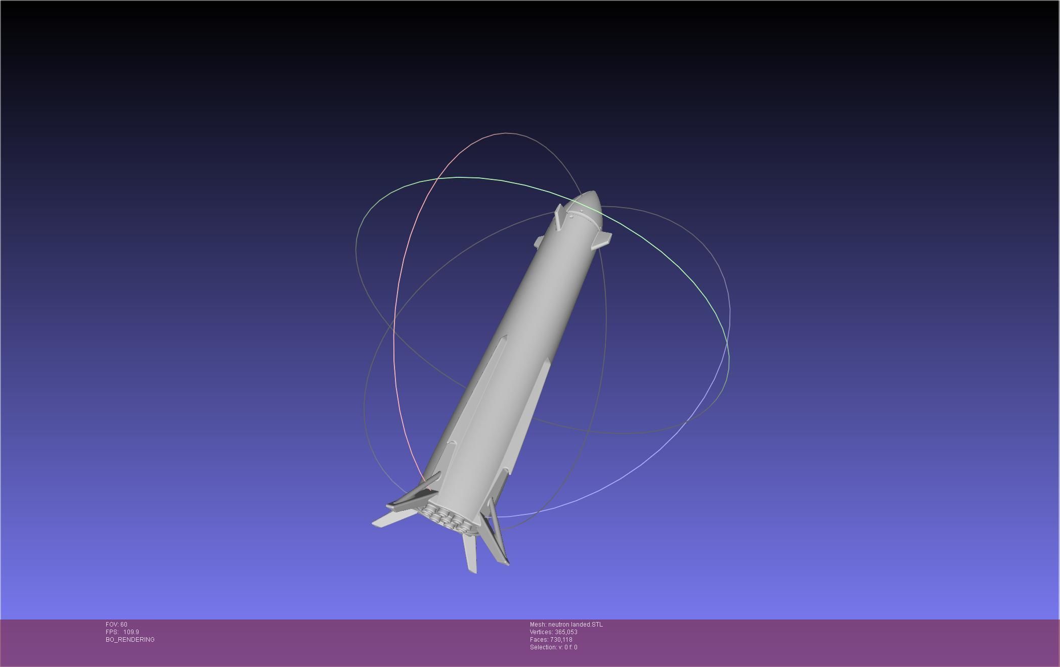 Rocket Lab Neutron Updated Version 3D print model_52