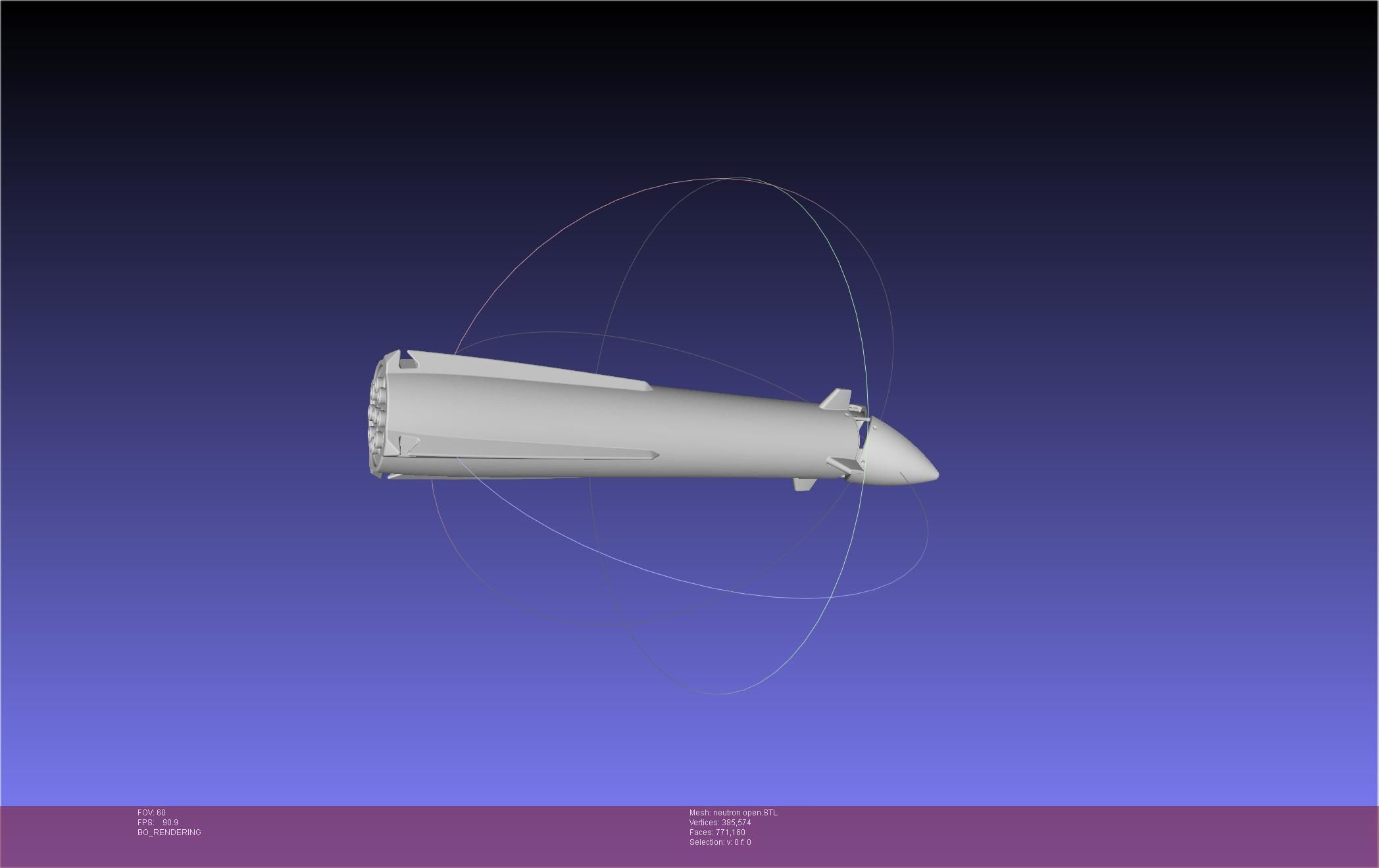 Rocket Lab Neutron Updated Version 3D print model_112