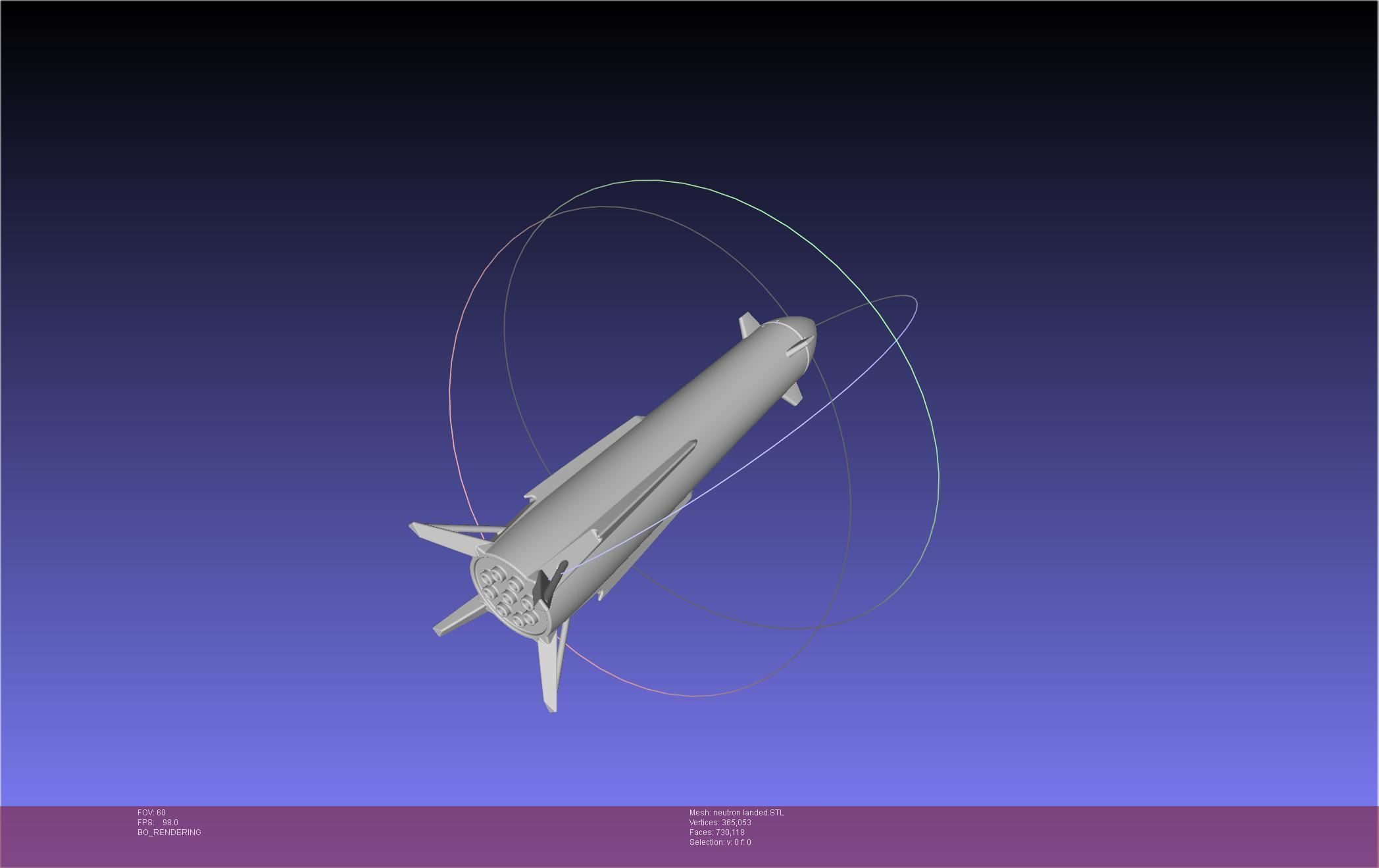 Rocket Lab Neutron Updated Version 3D print model_58