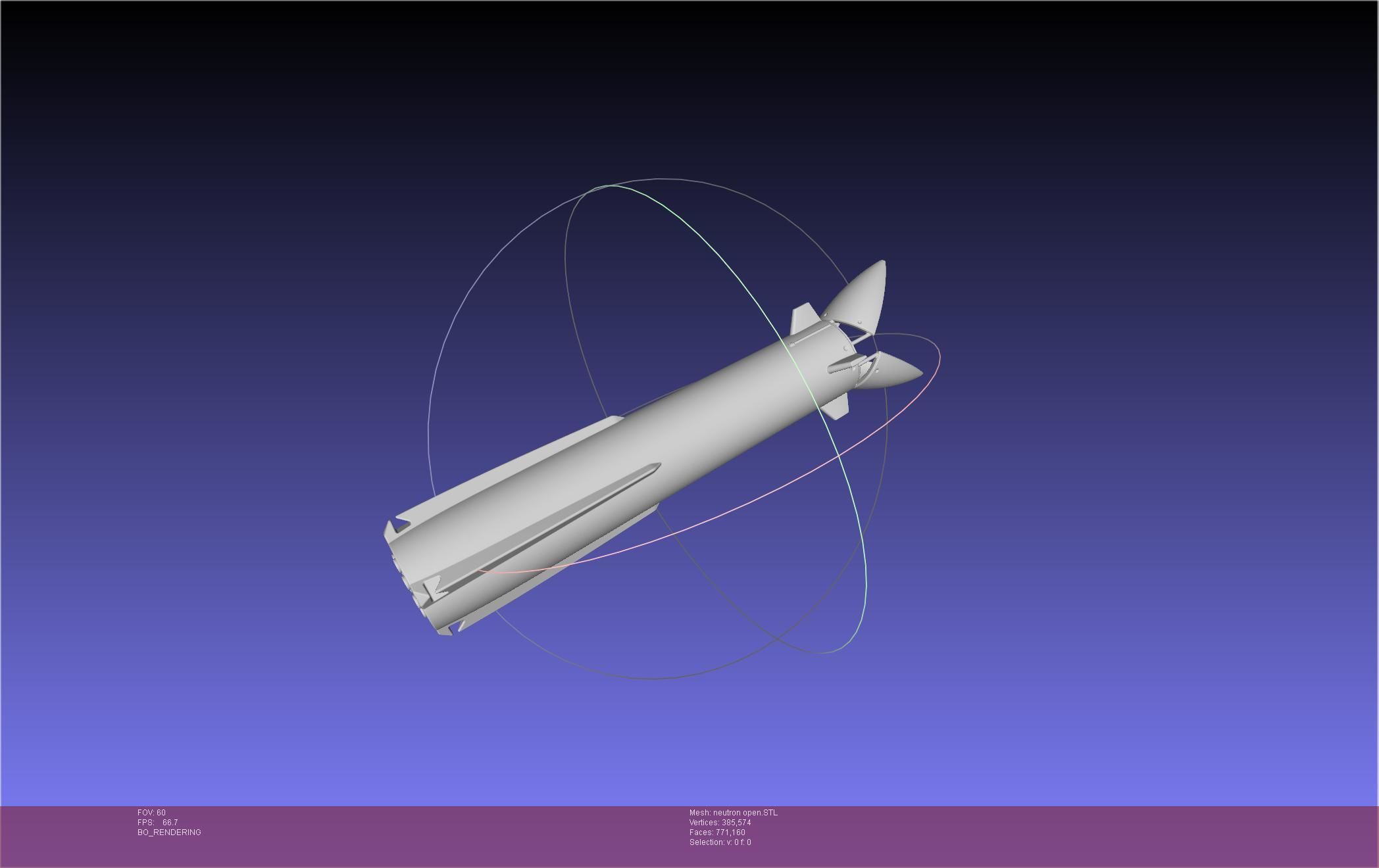 Rocket Lab Neutron Updated Version 3D print model_111