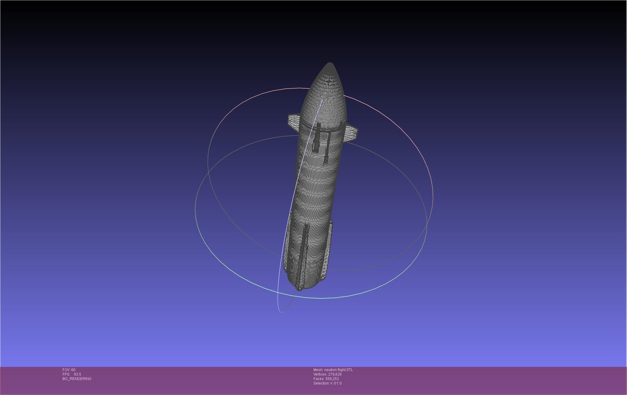Rocket Lab Neutron Updated Version 3D print model_21