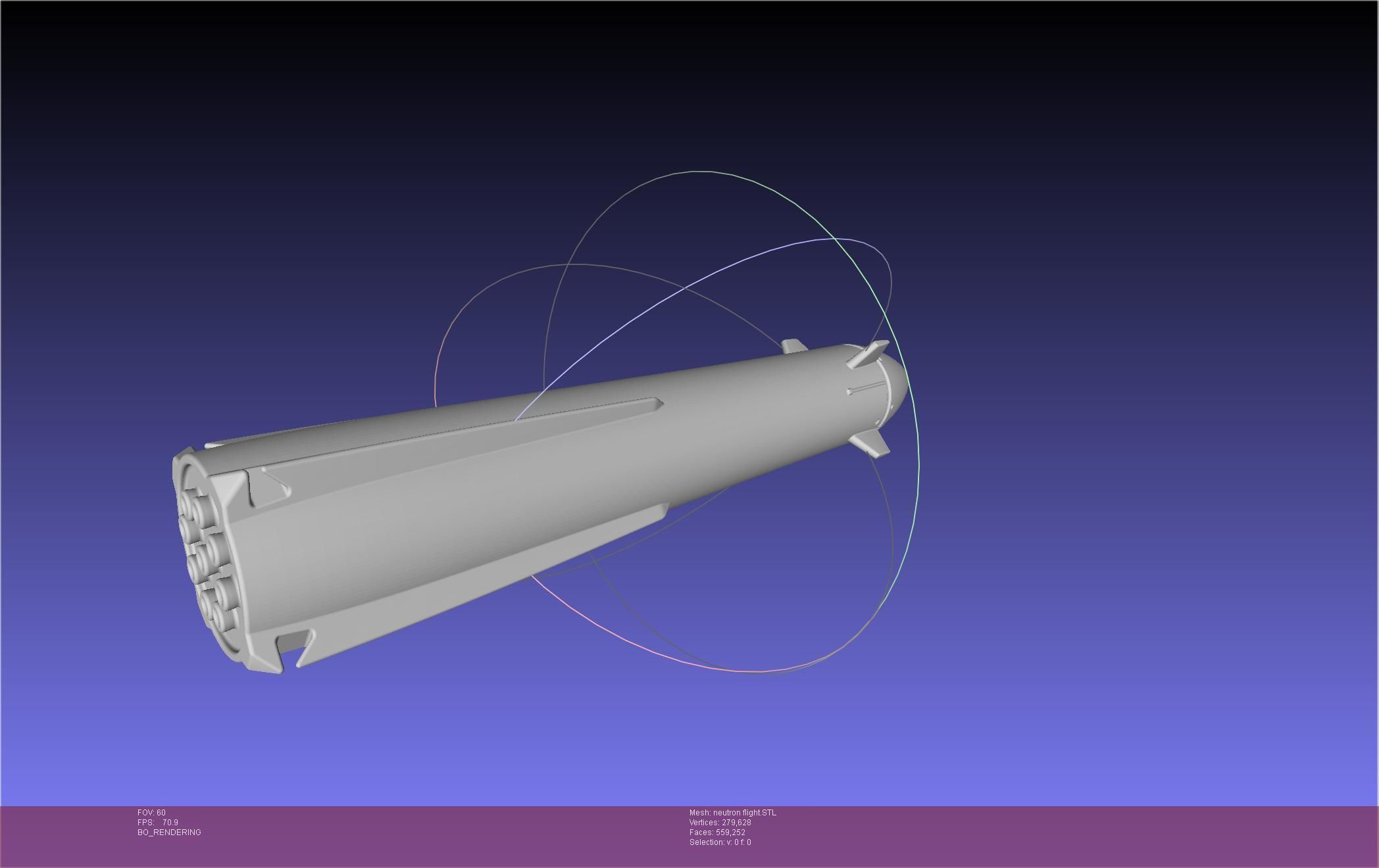 Rocket Lab Neutron Updated Version 3D print model_39