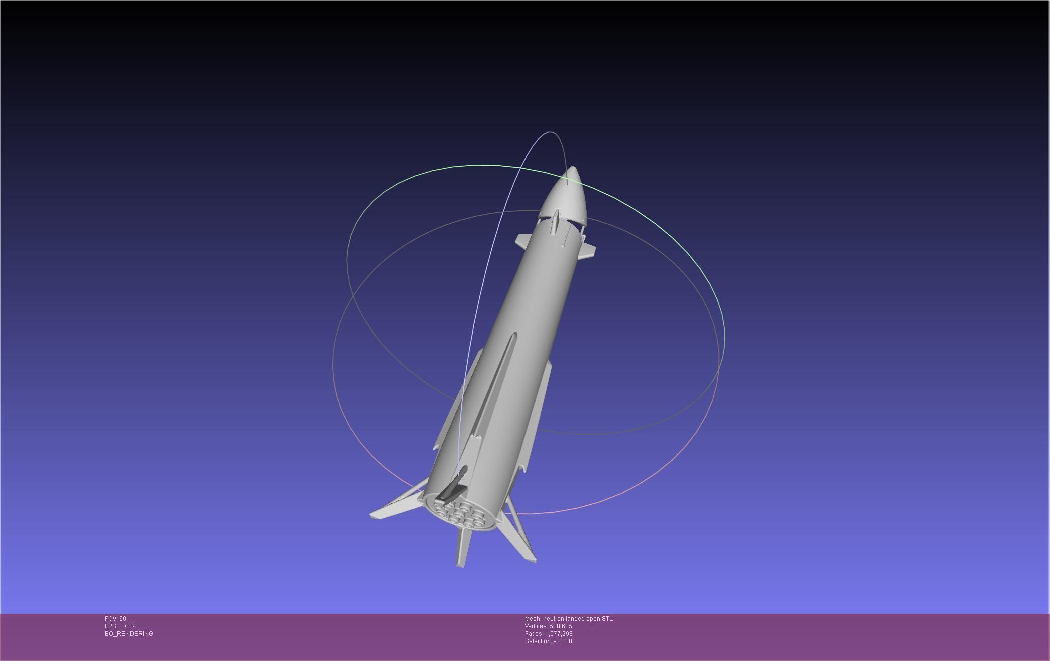 Rocket Lab Neutron Updated Version 3D print model_44