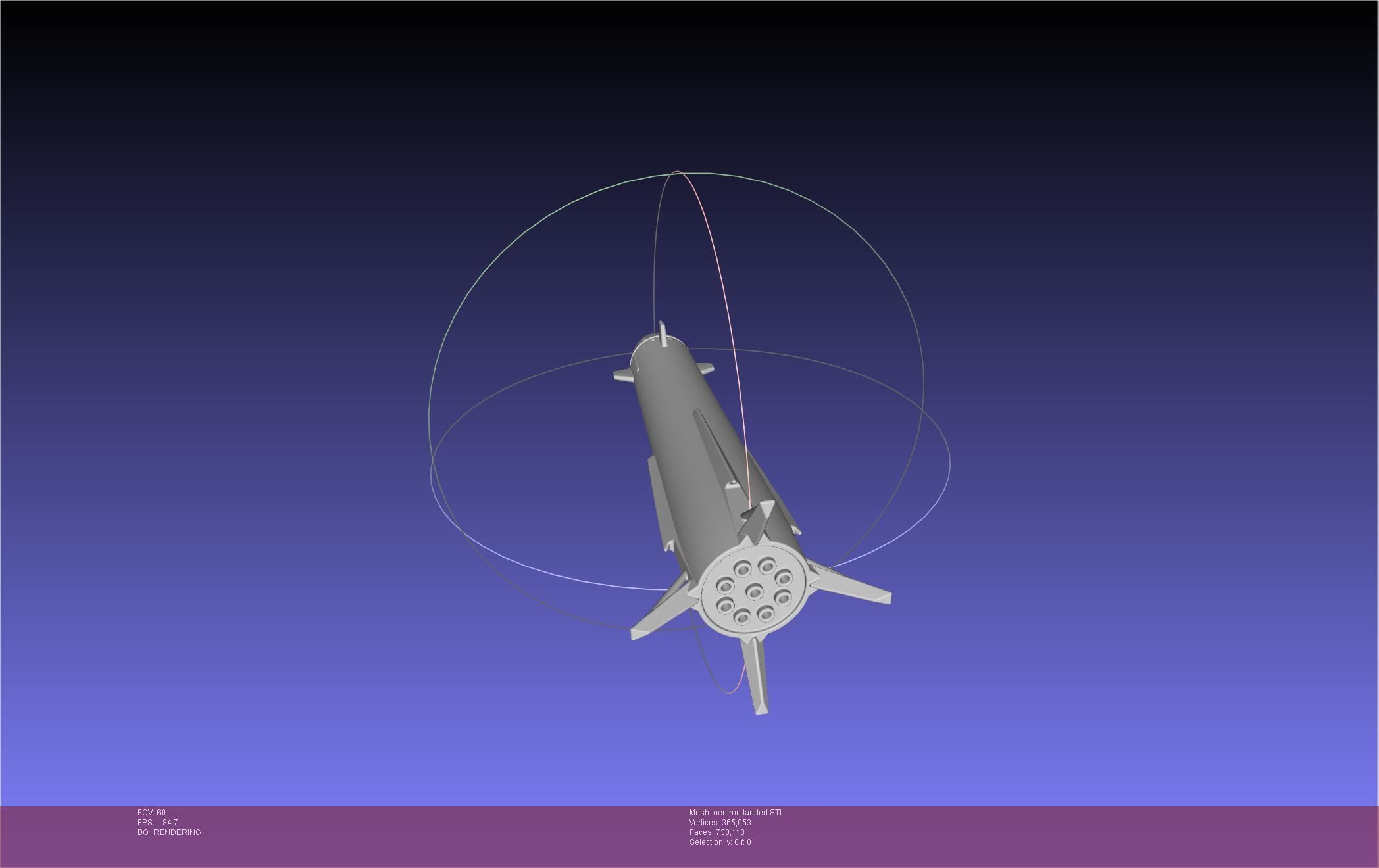 Rocket Lab Neutron Updated Version 3D print model_86