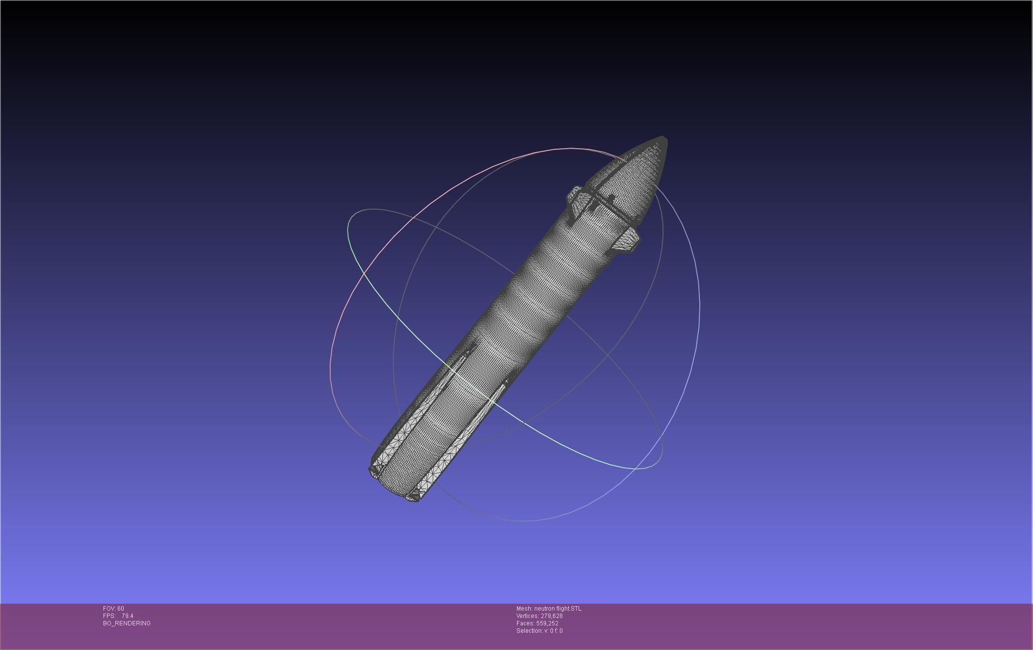 Rocket Lab Neutron Updated Version 3D print model_36