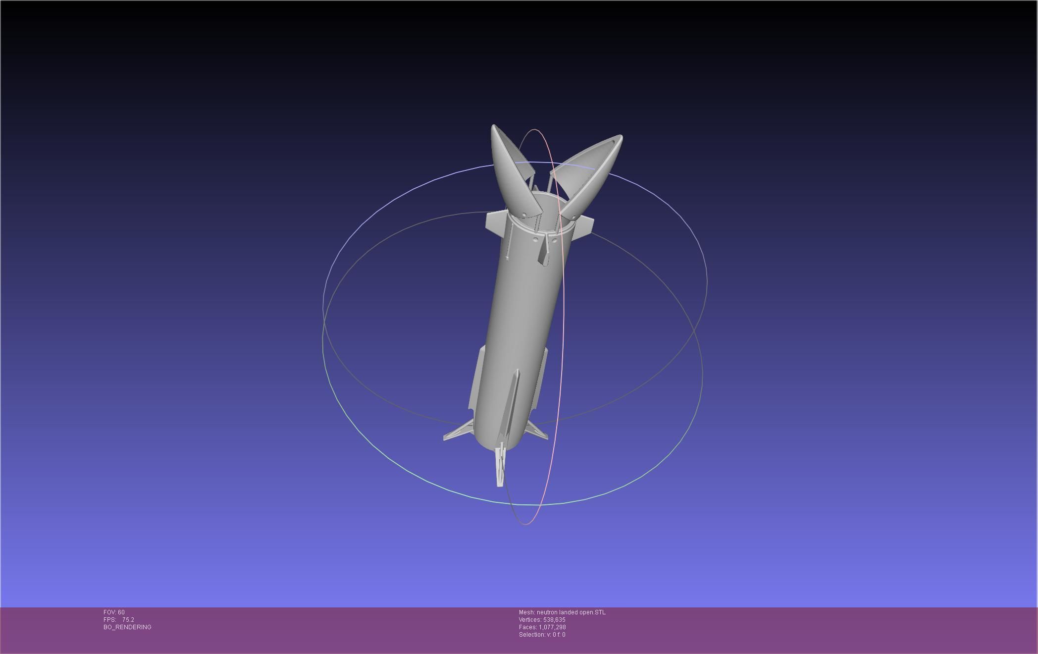 Rocket Lab Neutron Updated Version 3D print model_29
