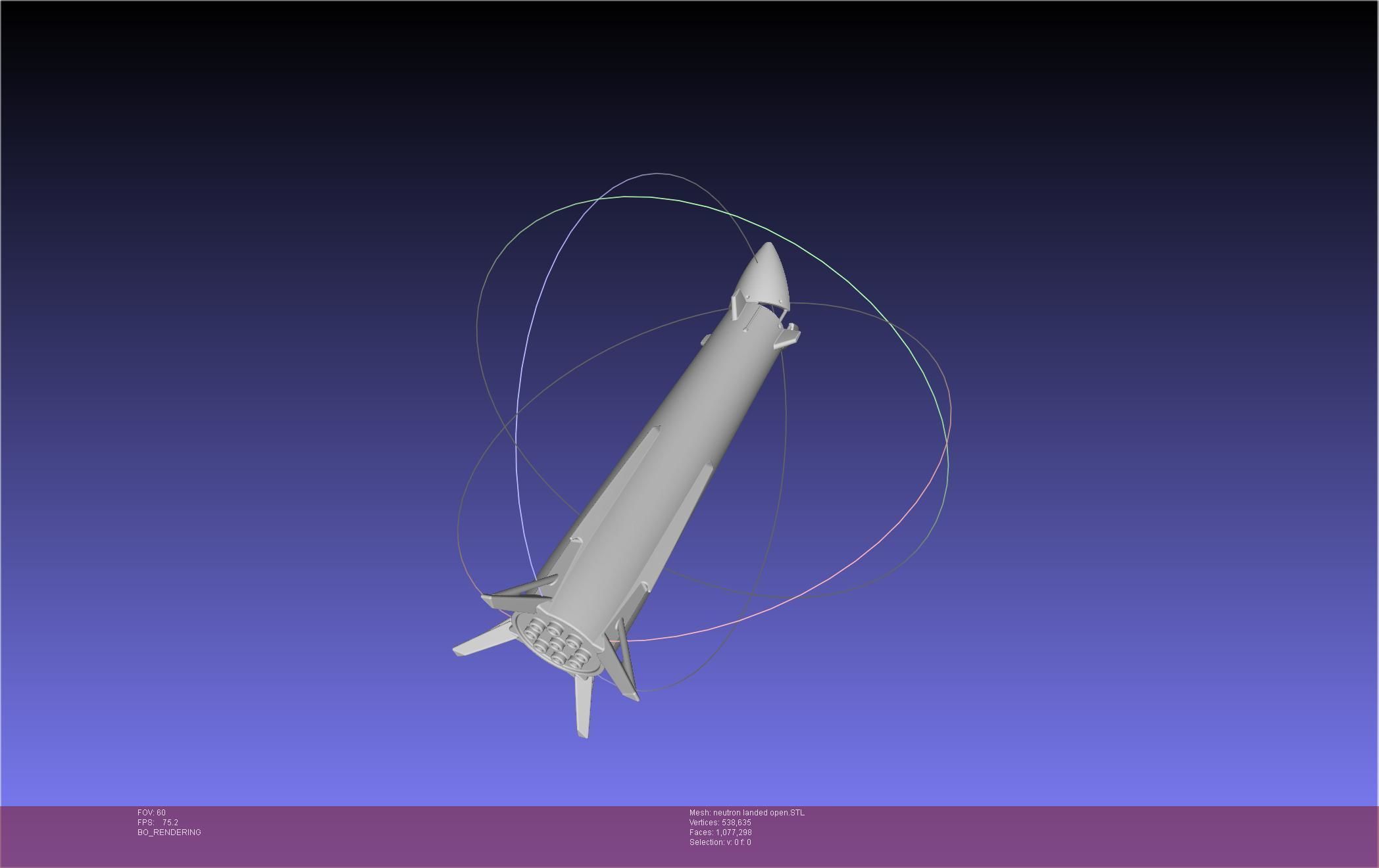 Rocket Lab Neutron Updated Version 3D print model_65