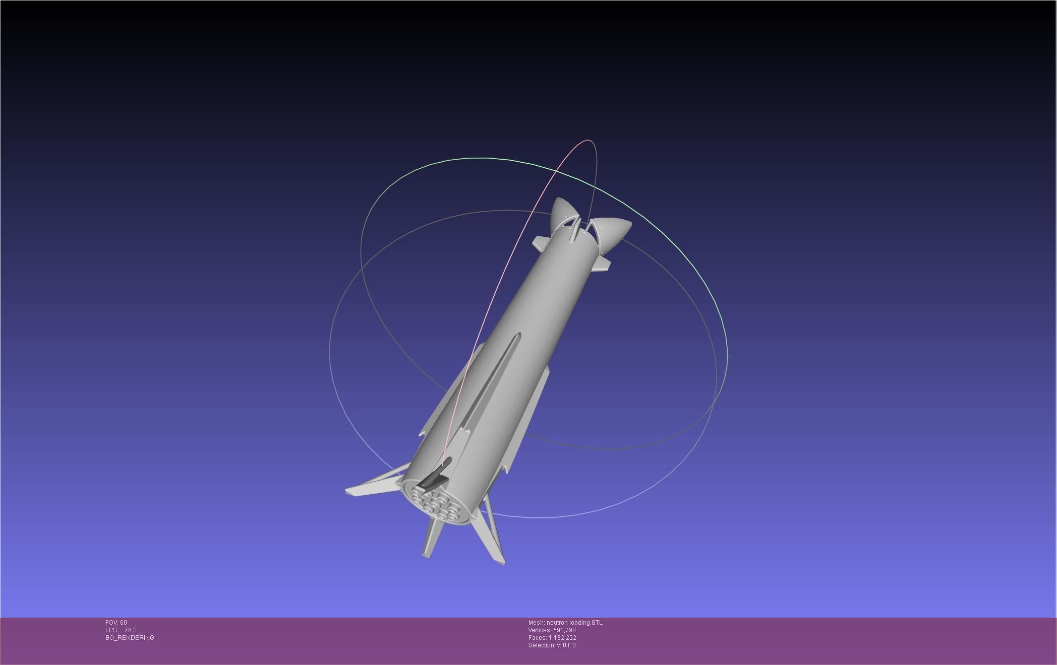 Rocket Lab Neutron Updated Version 3D print model_81