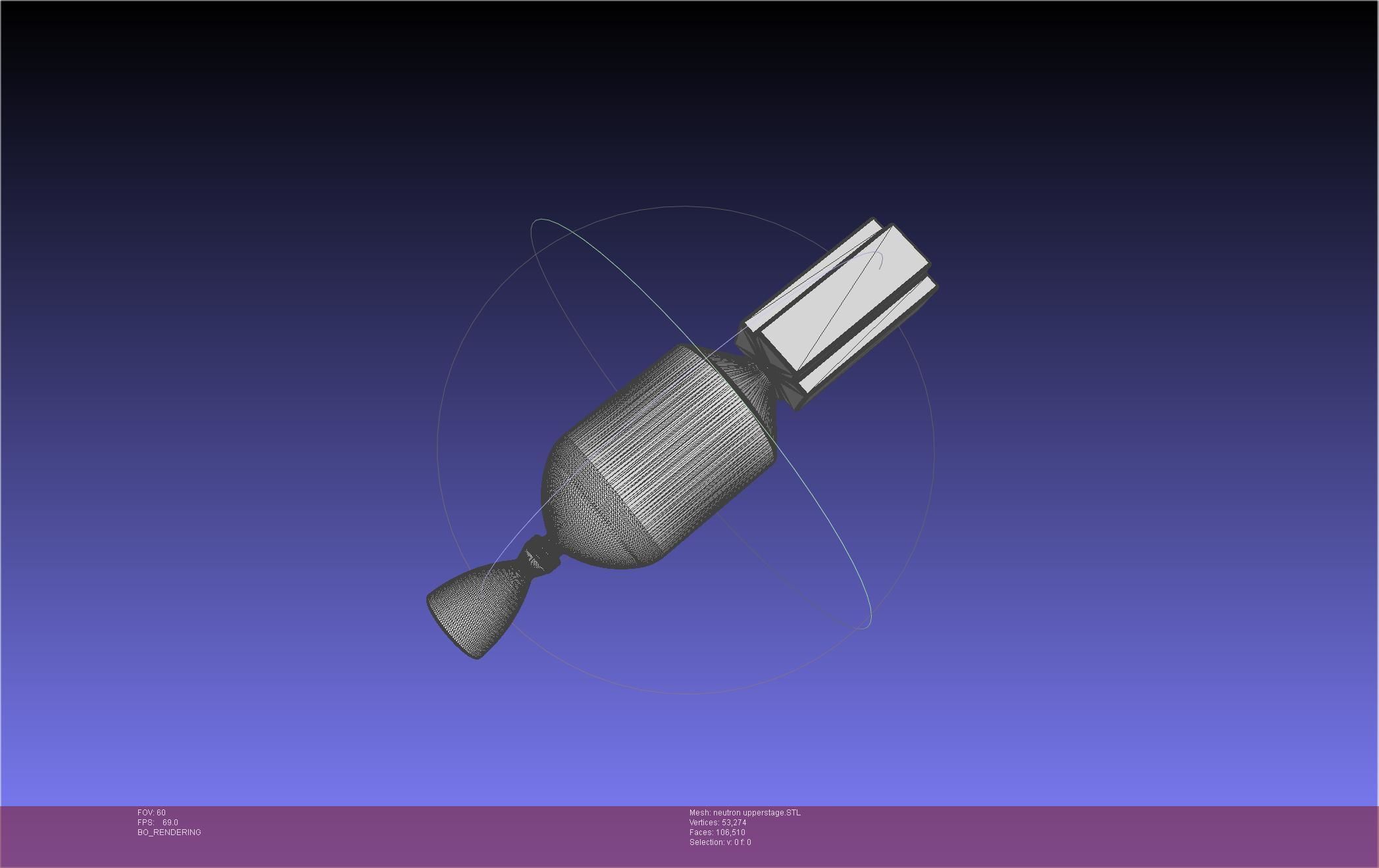 Rocket Lab Neutron Updated Version 3D print model_125