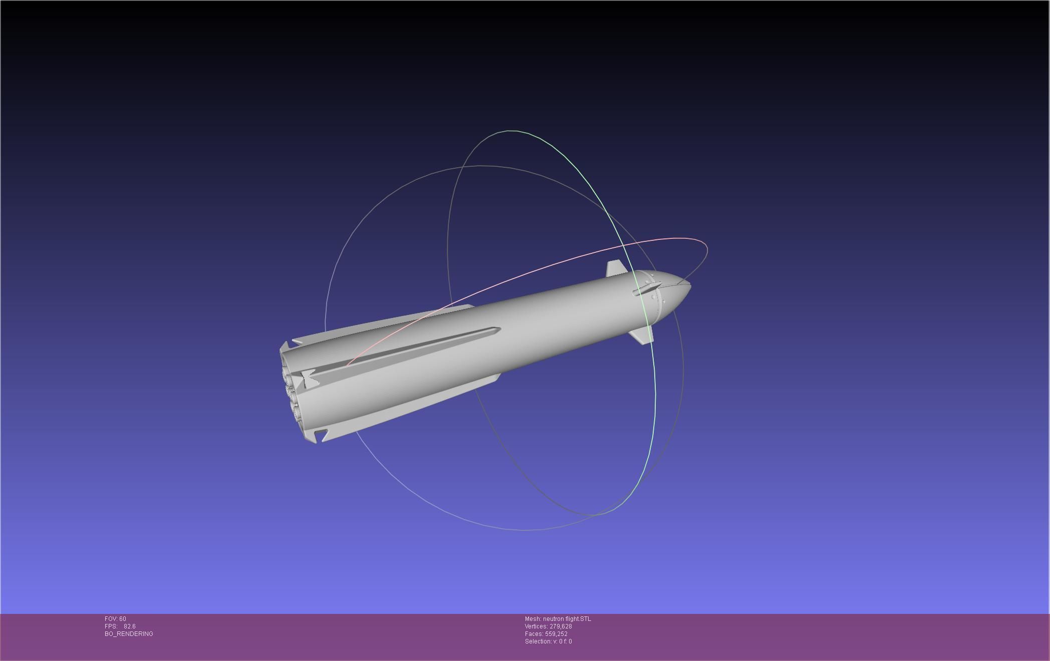 Rocket Lab Neutron Updated Version 3D print model_14