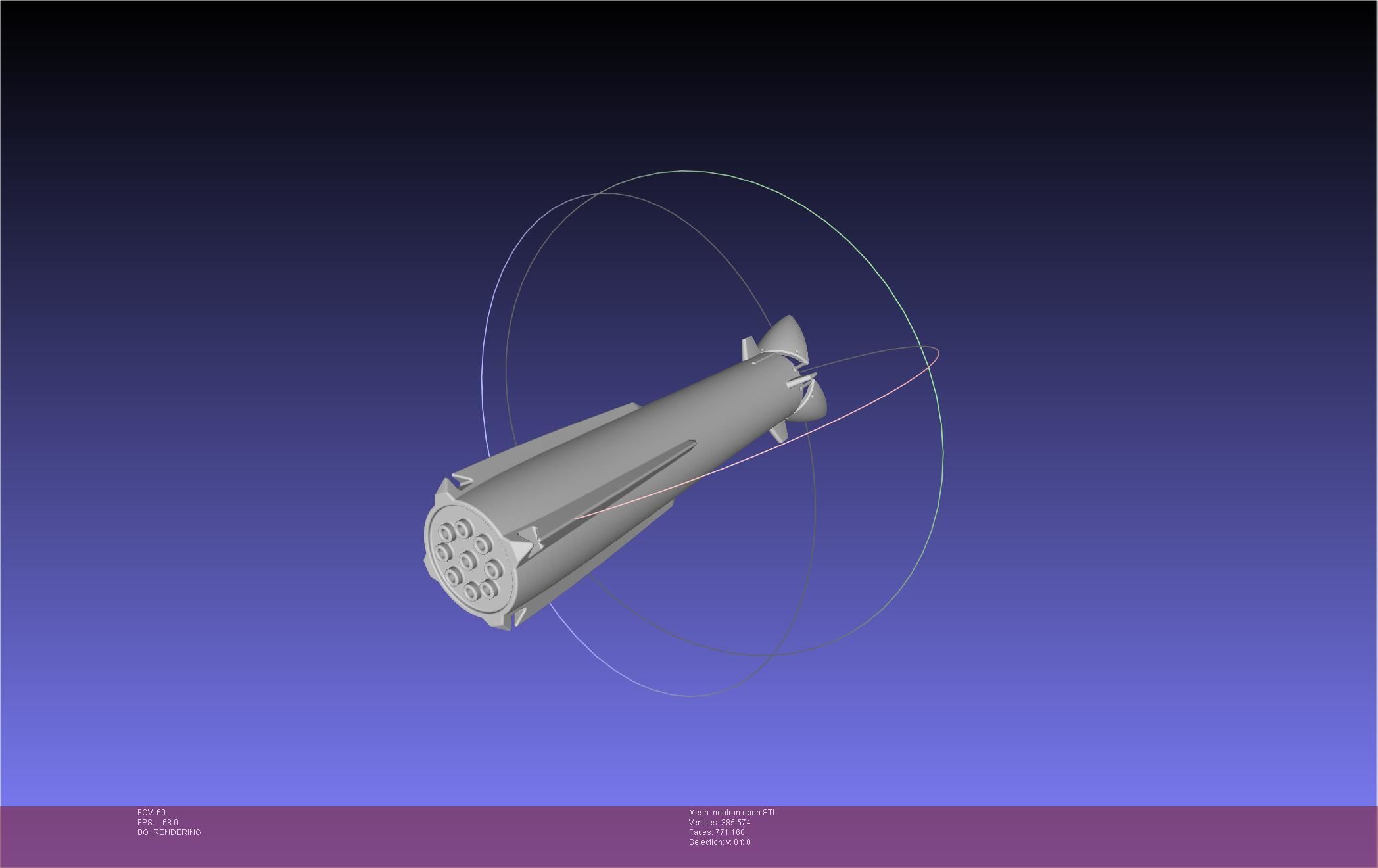 Rocket Lab Neutron Updated Version 3D print model_108