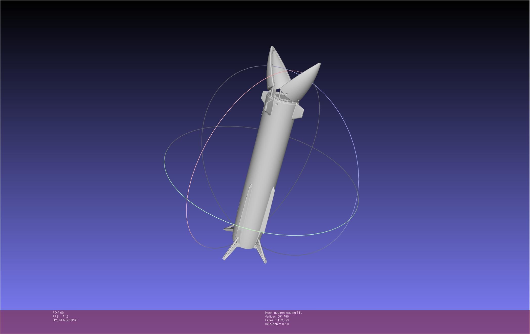 Rocket Lab Neutron Updated Version 3D print model_95