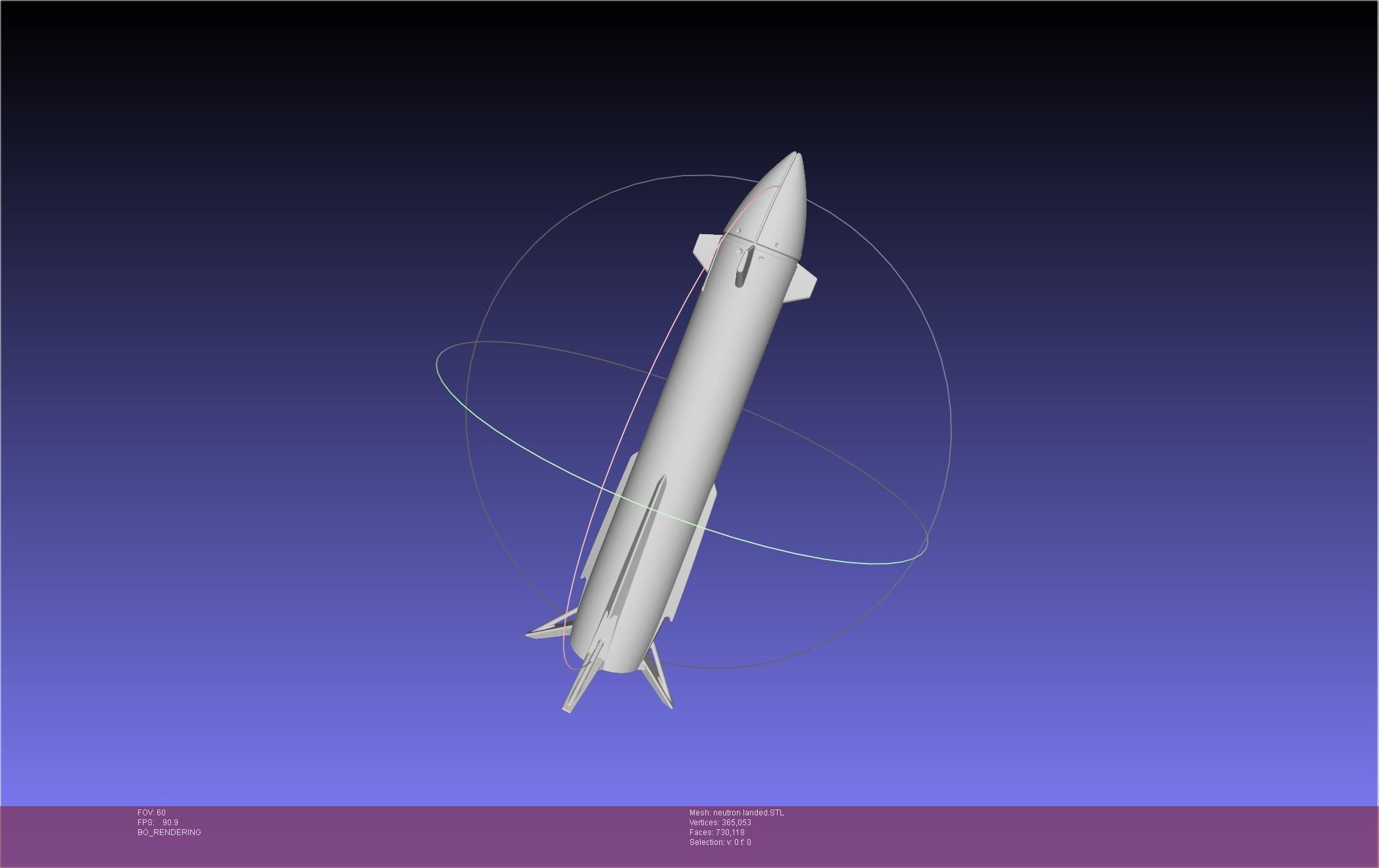 Rocket Lab Neutron Updated Version 3D print model_56