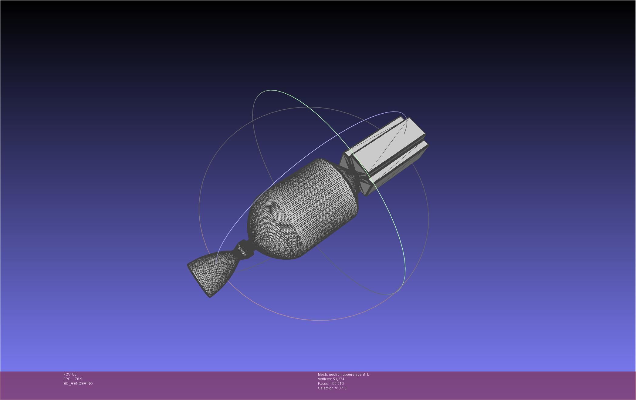 Rocket Lab Neutron Updated Version 3D print model_127