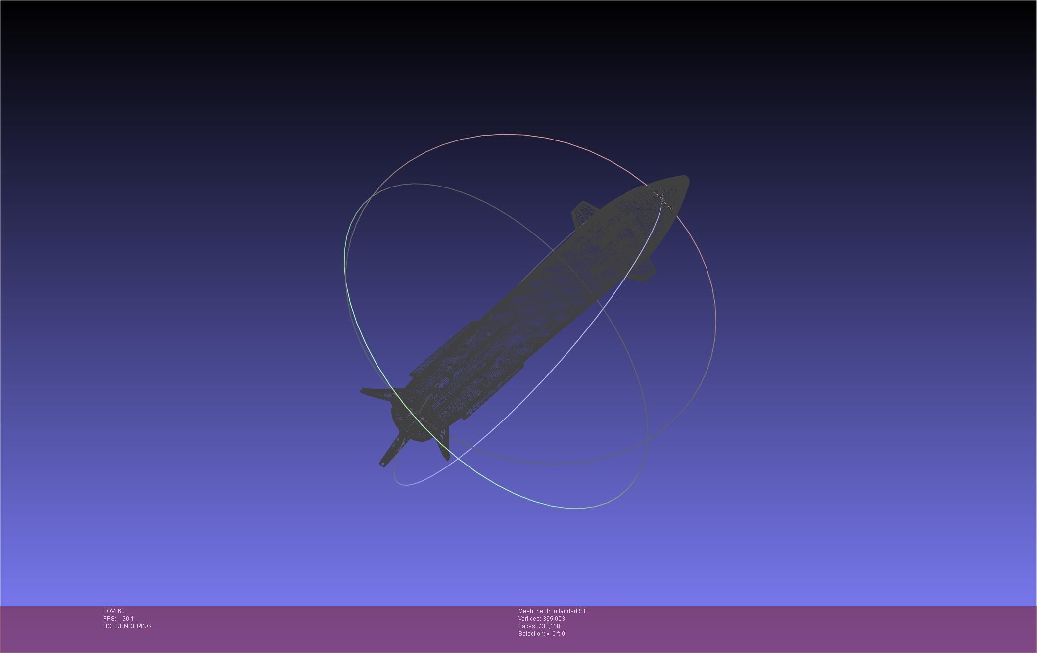 Rocket Lab Neutron Updated Version 3D print model_64