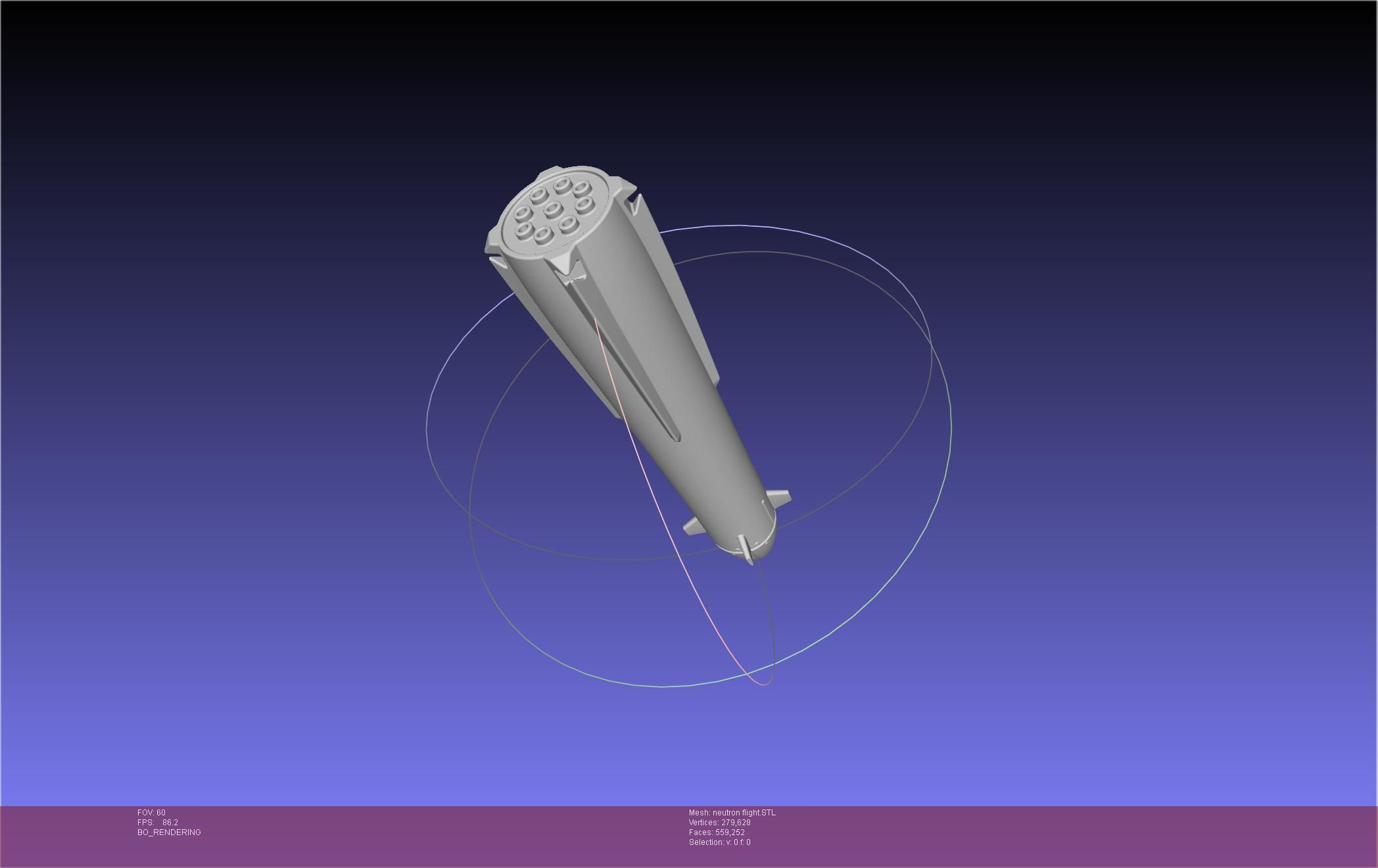 Rocket Lab Neutron Updated Version 3D print model_13