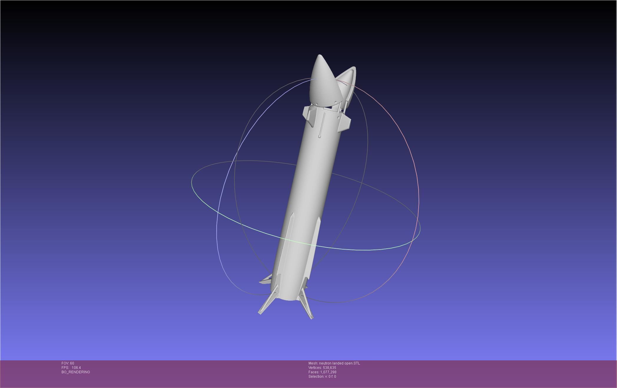 Rocket Lab Neutron Updated Version 3D print model_33
