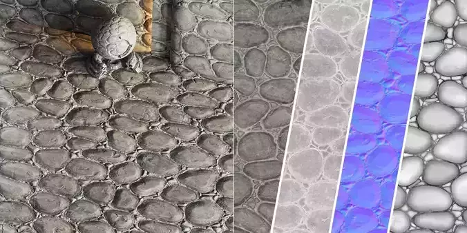 H91 Slate Stone - PBR - 4K - Seamless