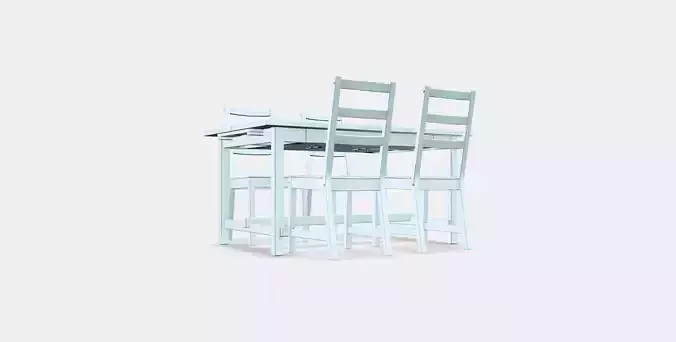 NORDVIKEN - NORDVIKEN Table and 4 chairs 3