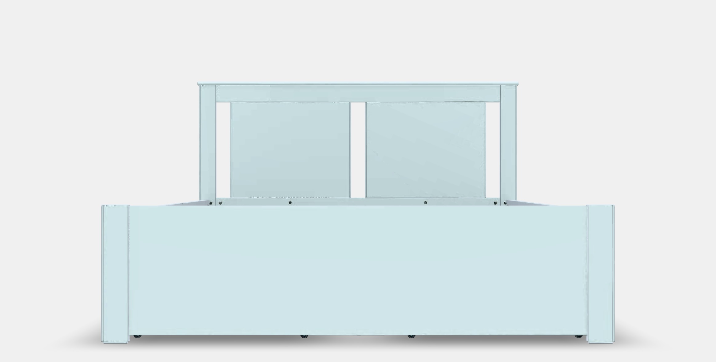 SONGESAND Bed frame with 4 storage boxes 6 Low-poly 3D model_11