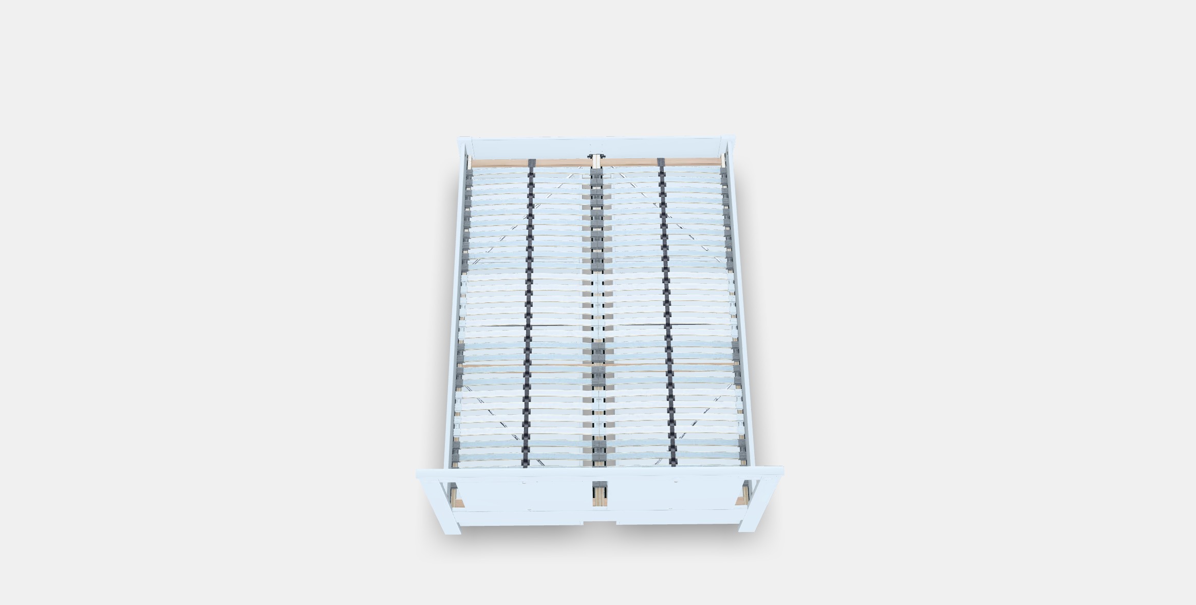 SONGESAND Bed frame with 4 storage boxes 6 Low-poly 3D model_3