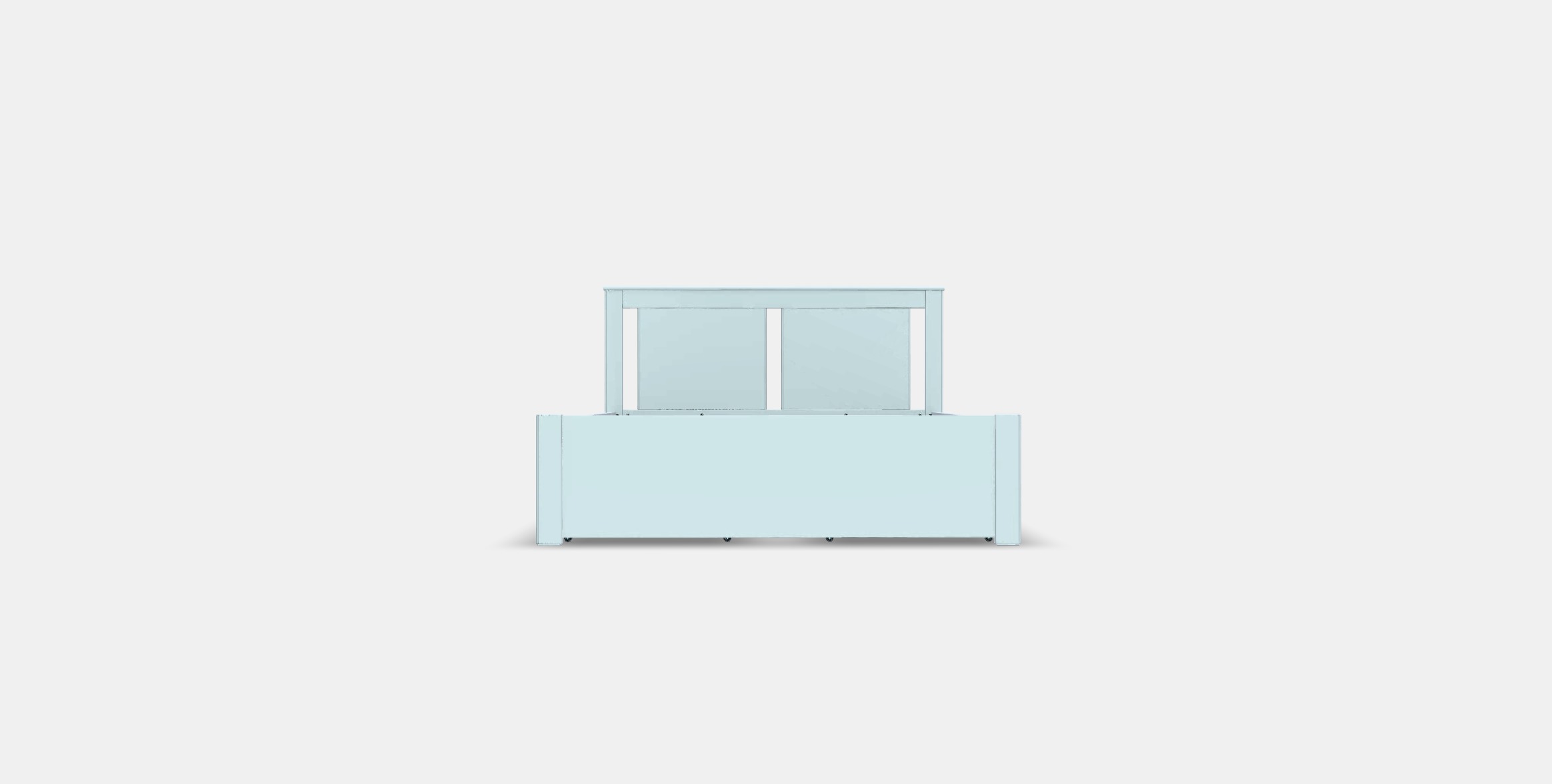 SONGESAND Bed frame with 4 storage boxes 6 Low-poly 3D model_10