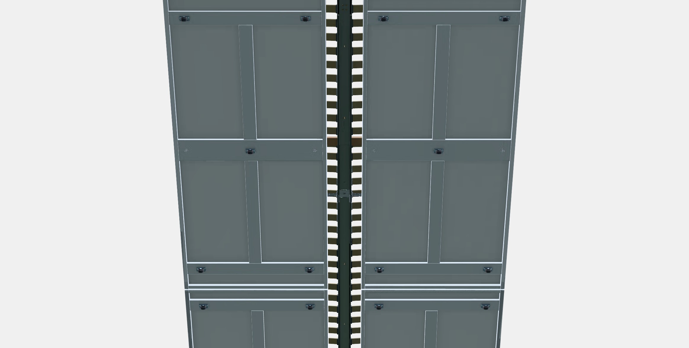 SONGESAND Bed frame with 4 storage boxes 6 Low-poly 3D model_8