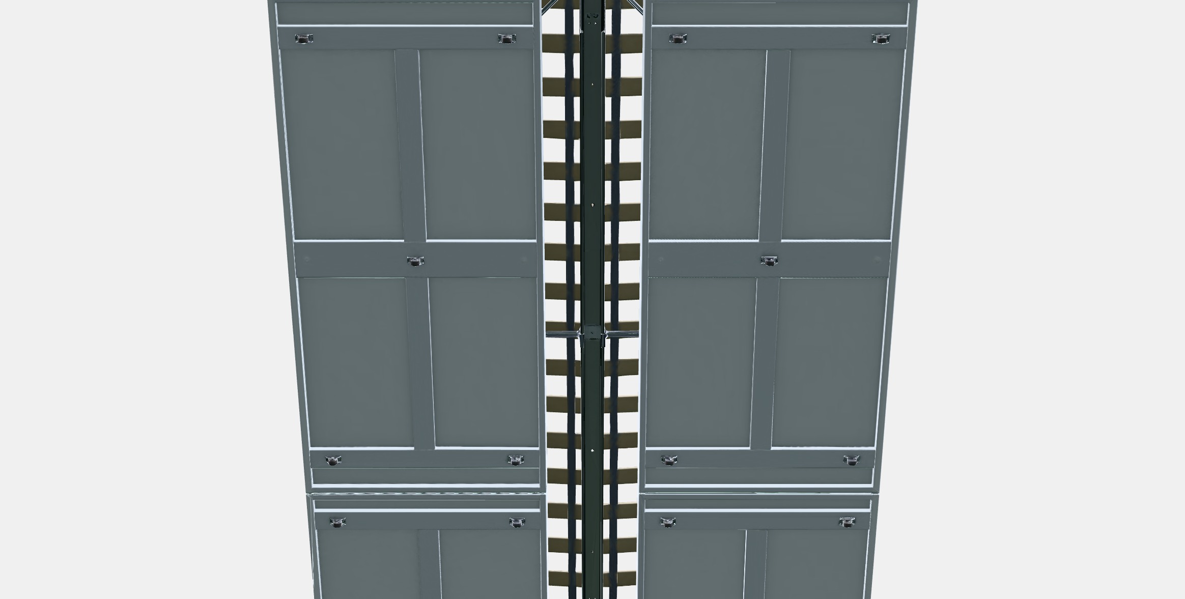 SONGESAND Bed frame with 4 storage boxes 7 3D model_8