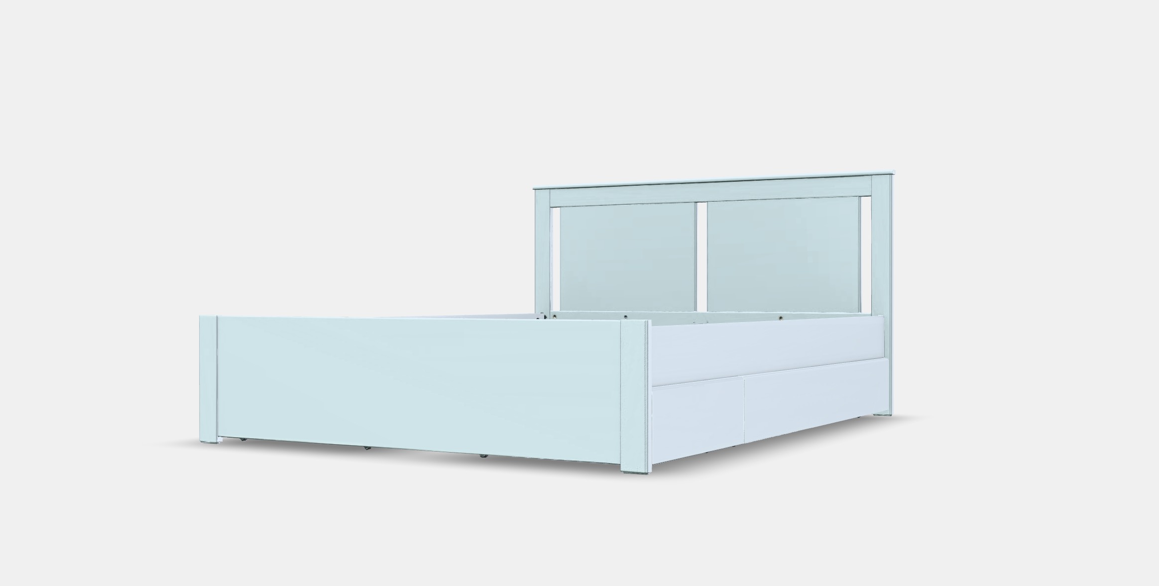SONGESAND Bed frame with 4 storage boxes 7 3D model_13