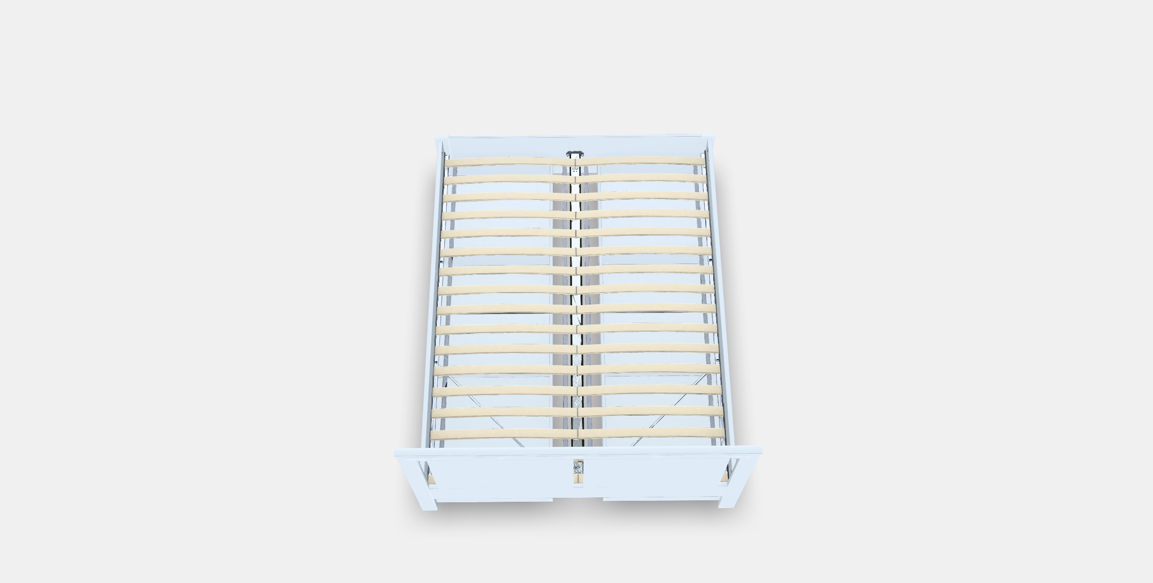 SONGESAND Bed frame with 4 storage boxes 7 3D model_3