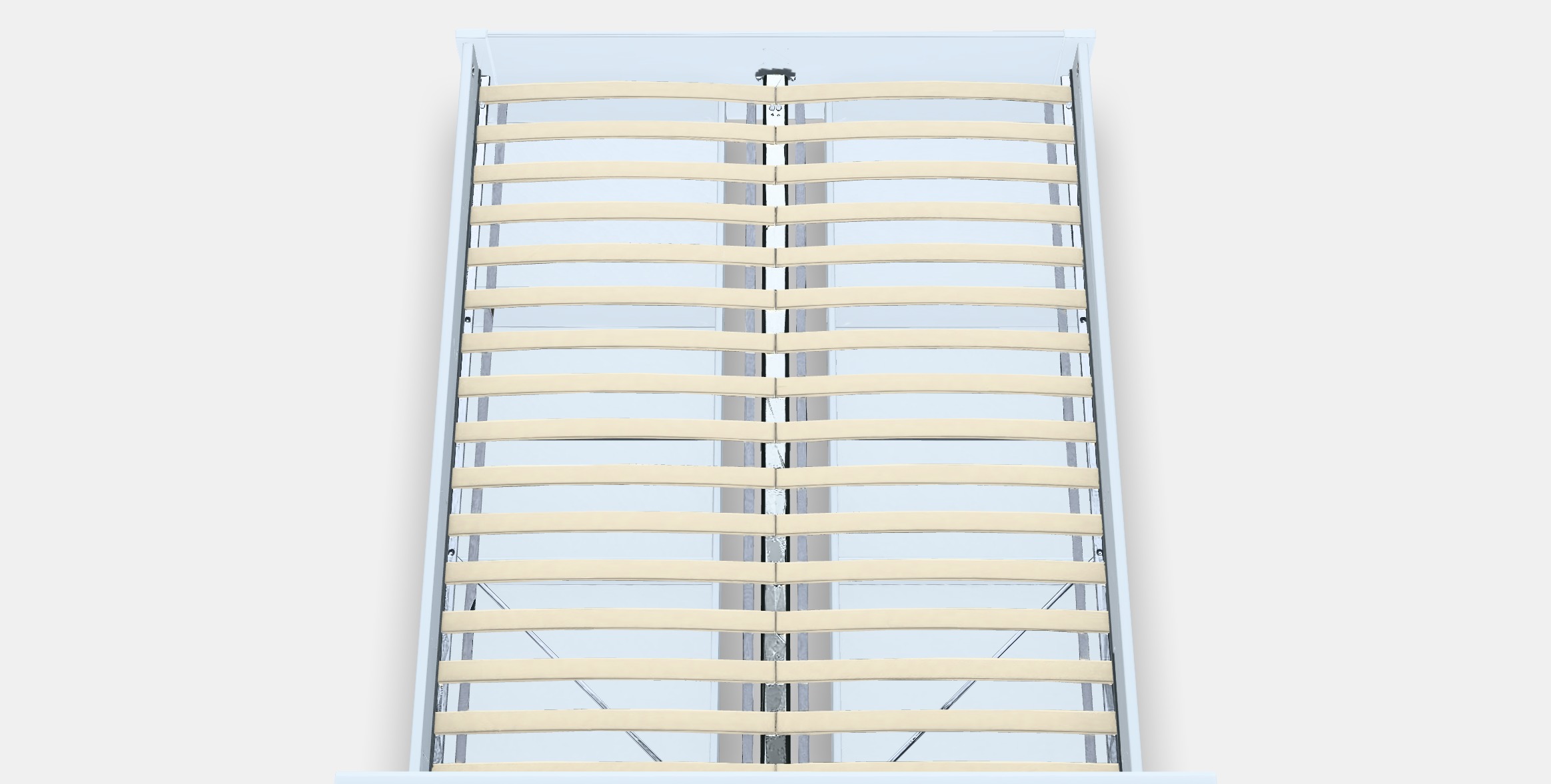 SONGESAND Bed frame with 4 storage boxes 7 3D model_4