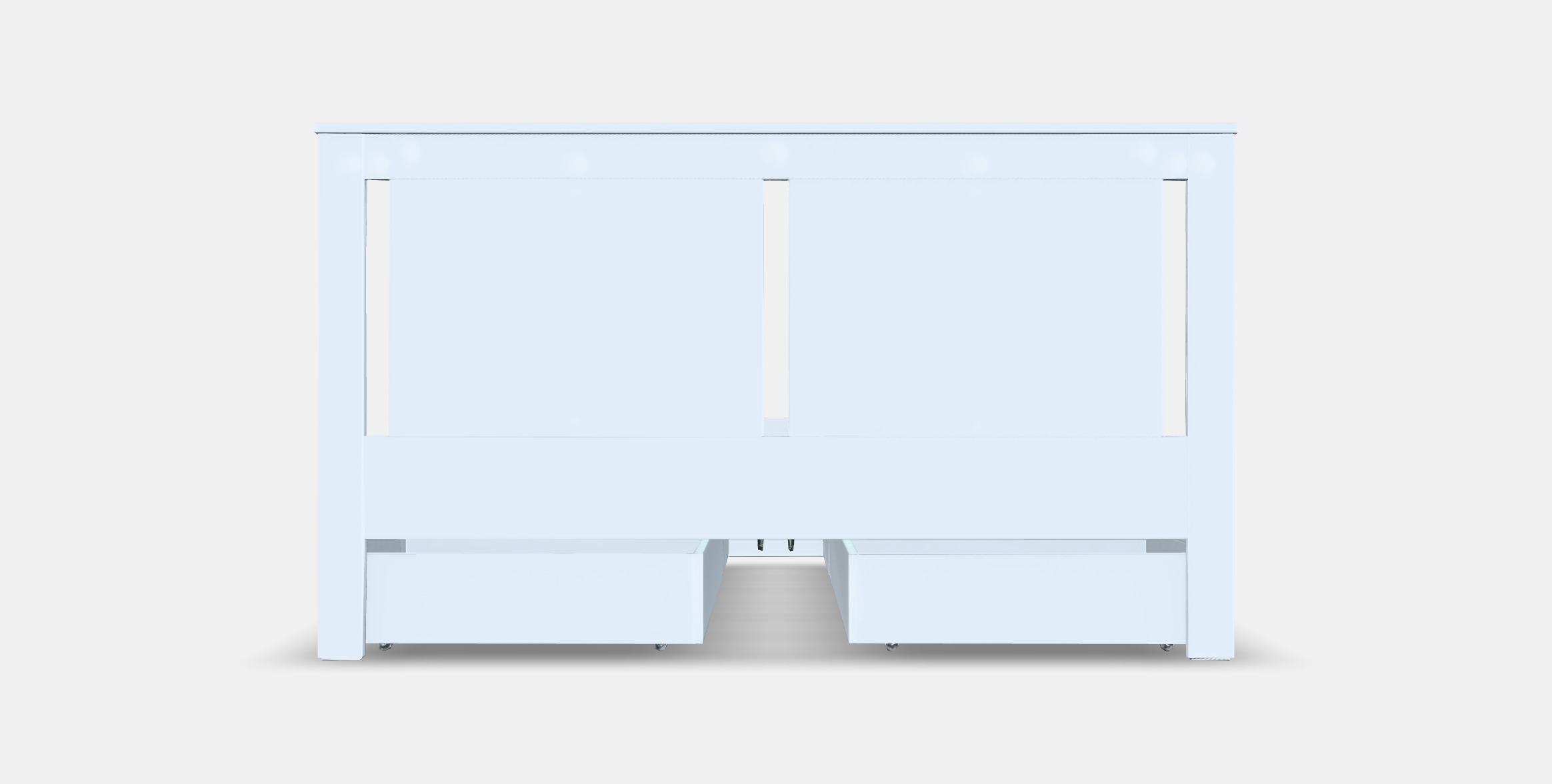 SONGESAND Bed frame with 4 storage boxes 7 3D model_15